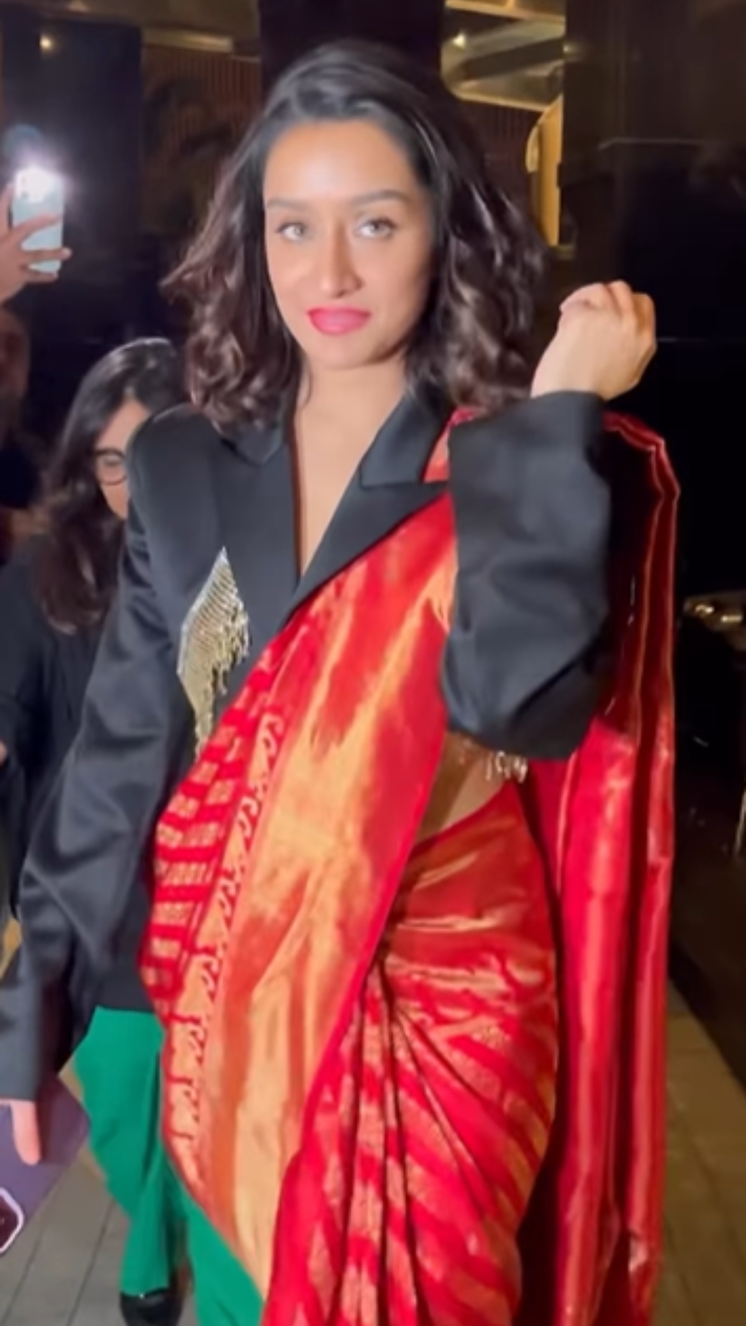 Shraddha Kapoor sets fashion trends with saree and blazer fusion