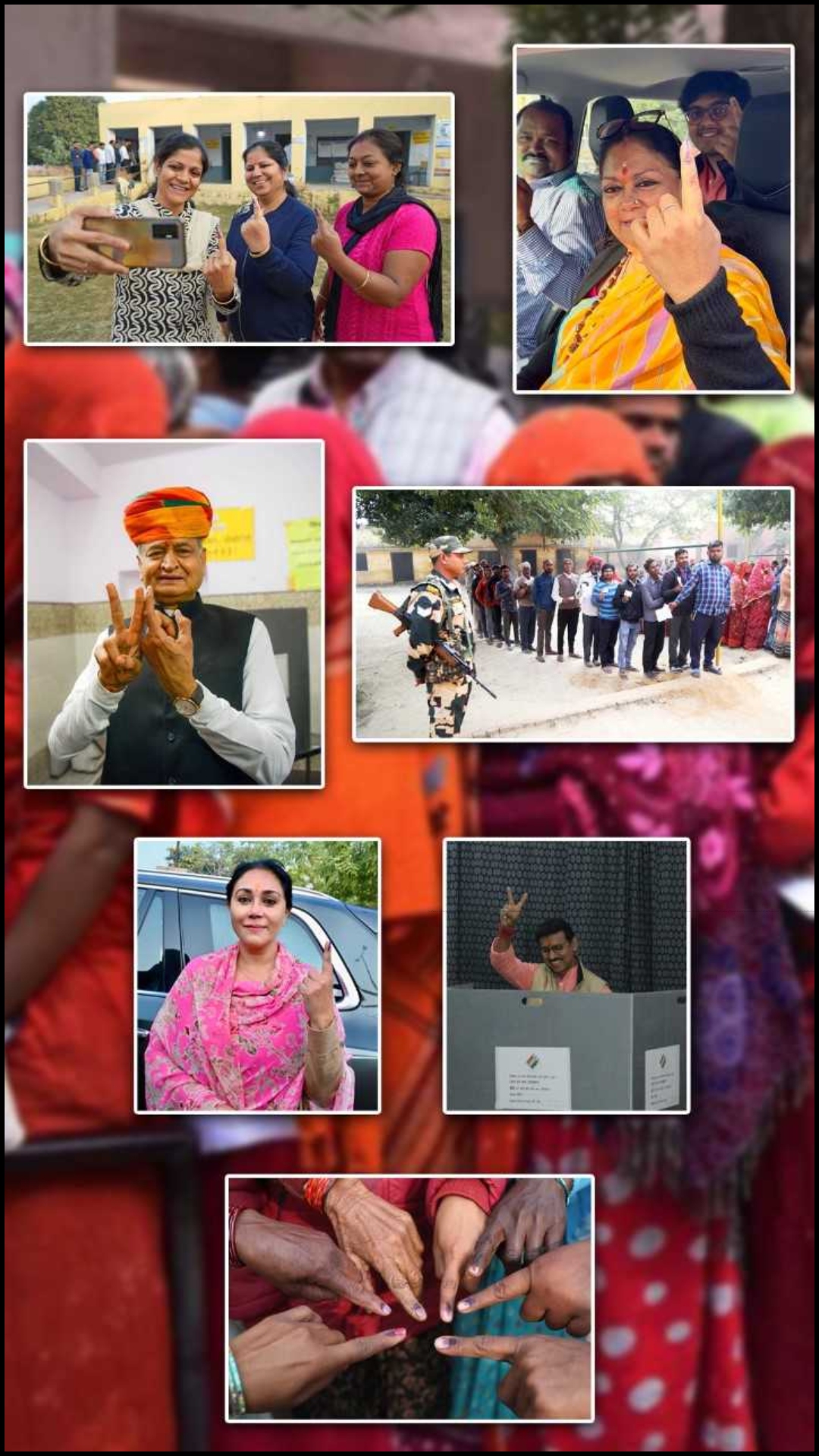 Rajasthan Assembly Election 2023 in pics: Gehlot, Pilot, Vasundhara Raje among early voters