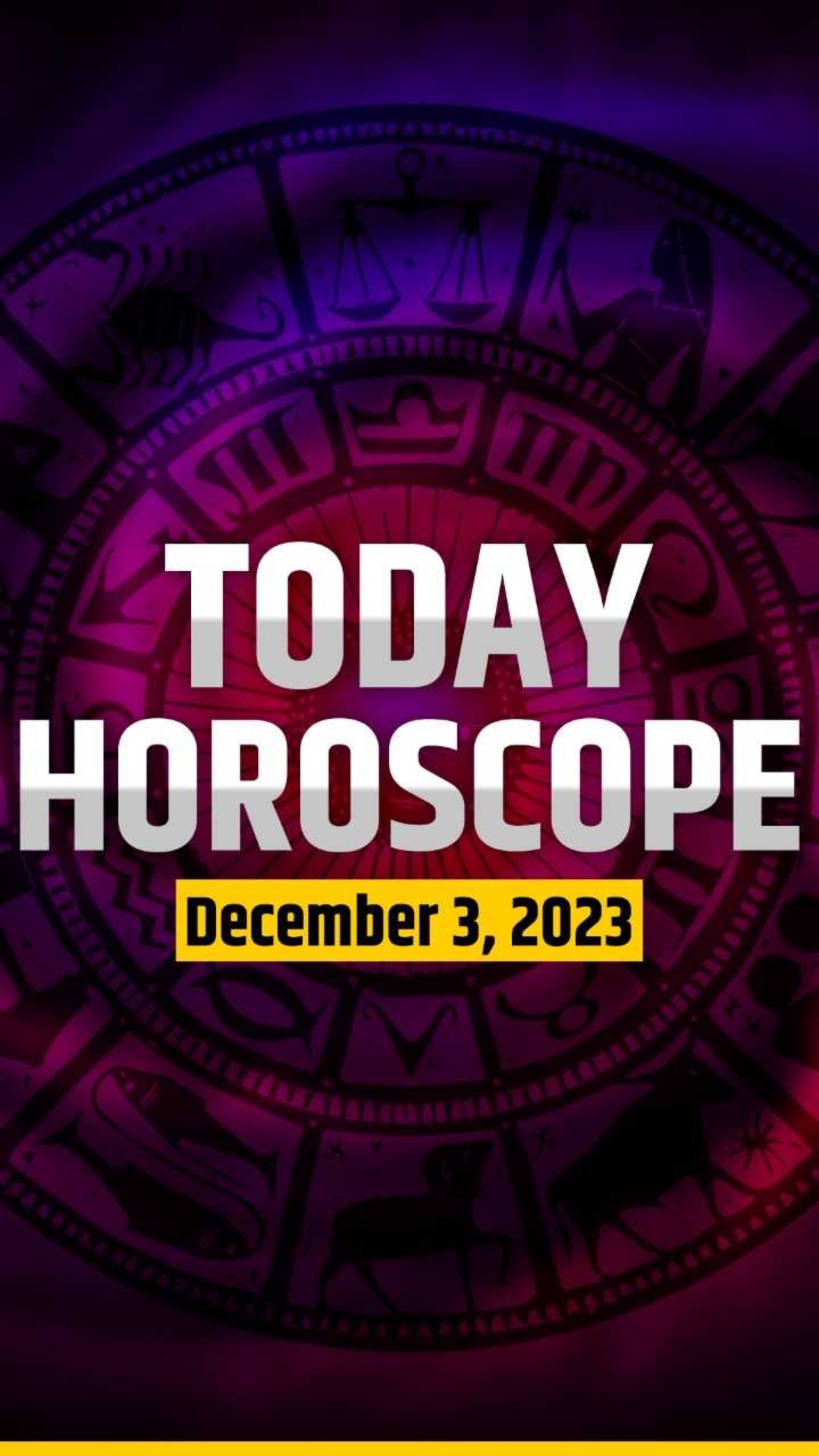 Special day for Aries, Know about other Zodiac signs in December 3 Horoscope