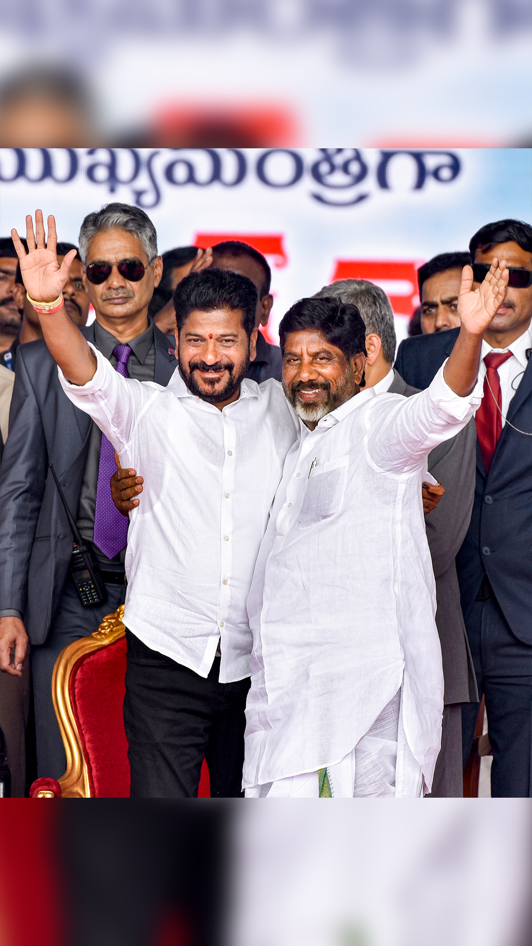 Besides Revanth Reddy, Mallu Bhatti Vikramarka (Deputy Chief Minister) was also administered oath