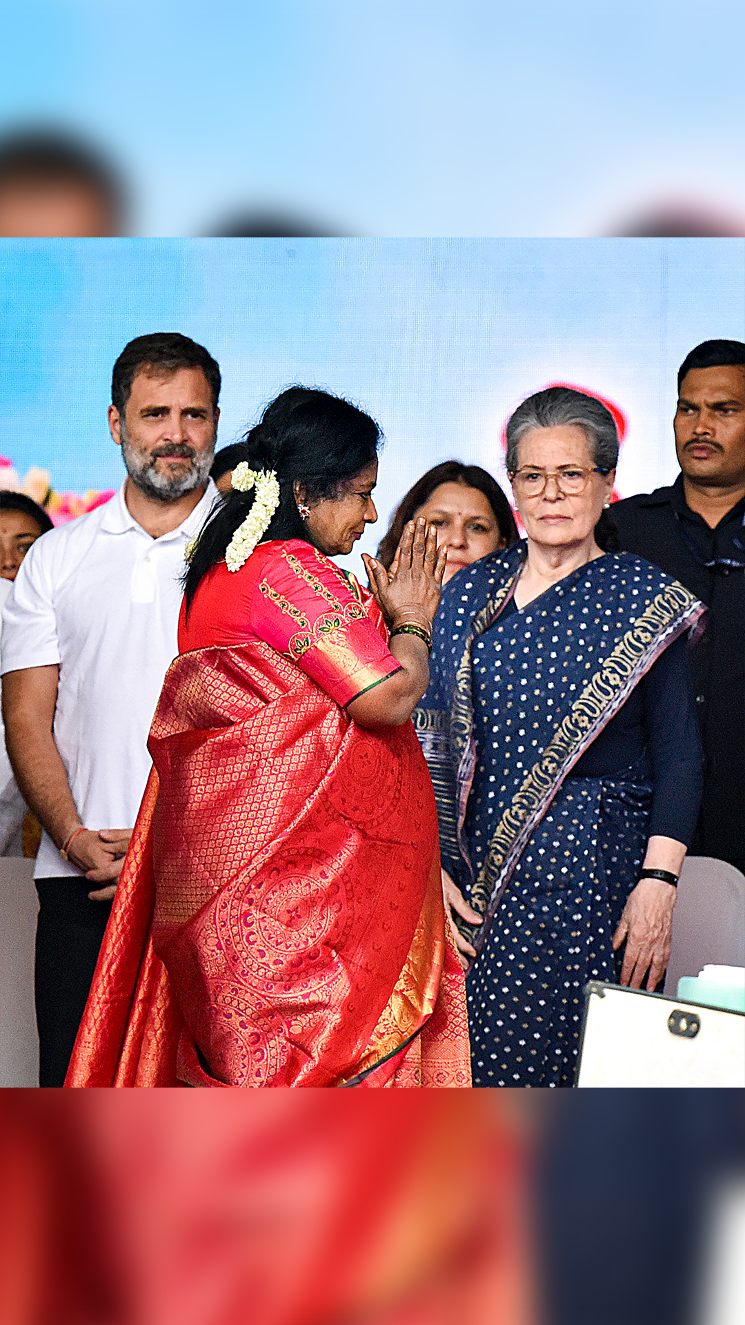 Governor Tamilisai Soundararajan administered the oath of office and secrecy to Revanth Reddy