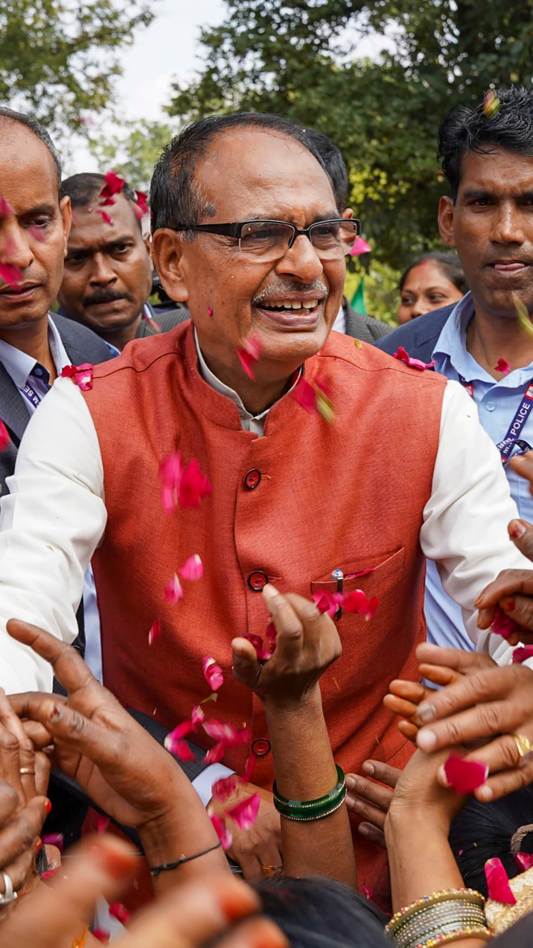 Celebrations in BJP's camp in Rajasthan, Chhattisgarh, Madhya Pradesh