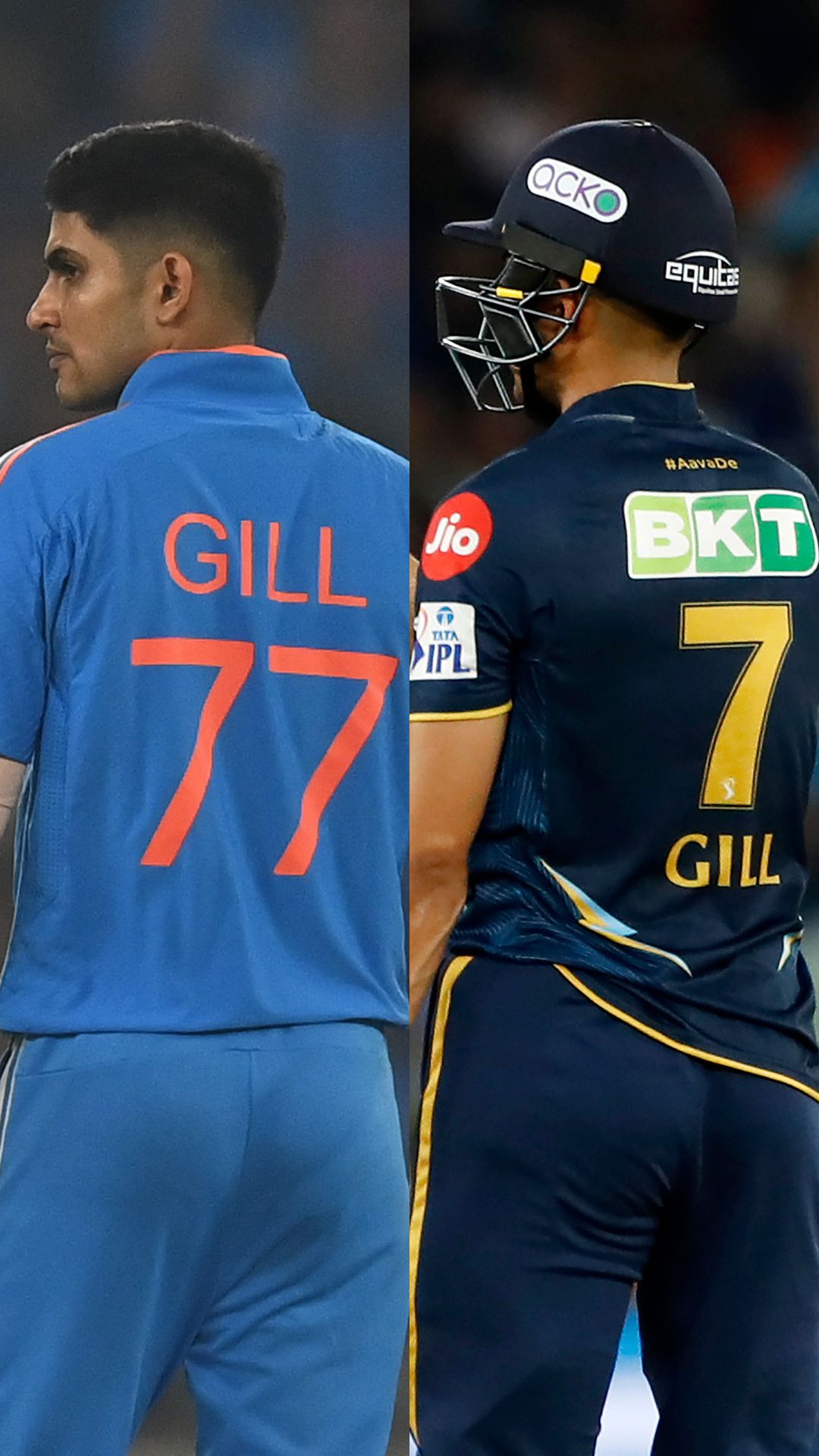 Shubman gill cheap jersey number