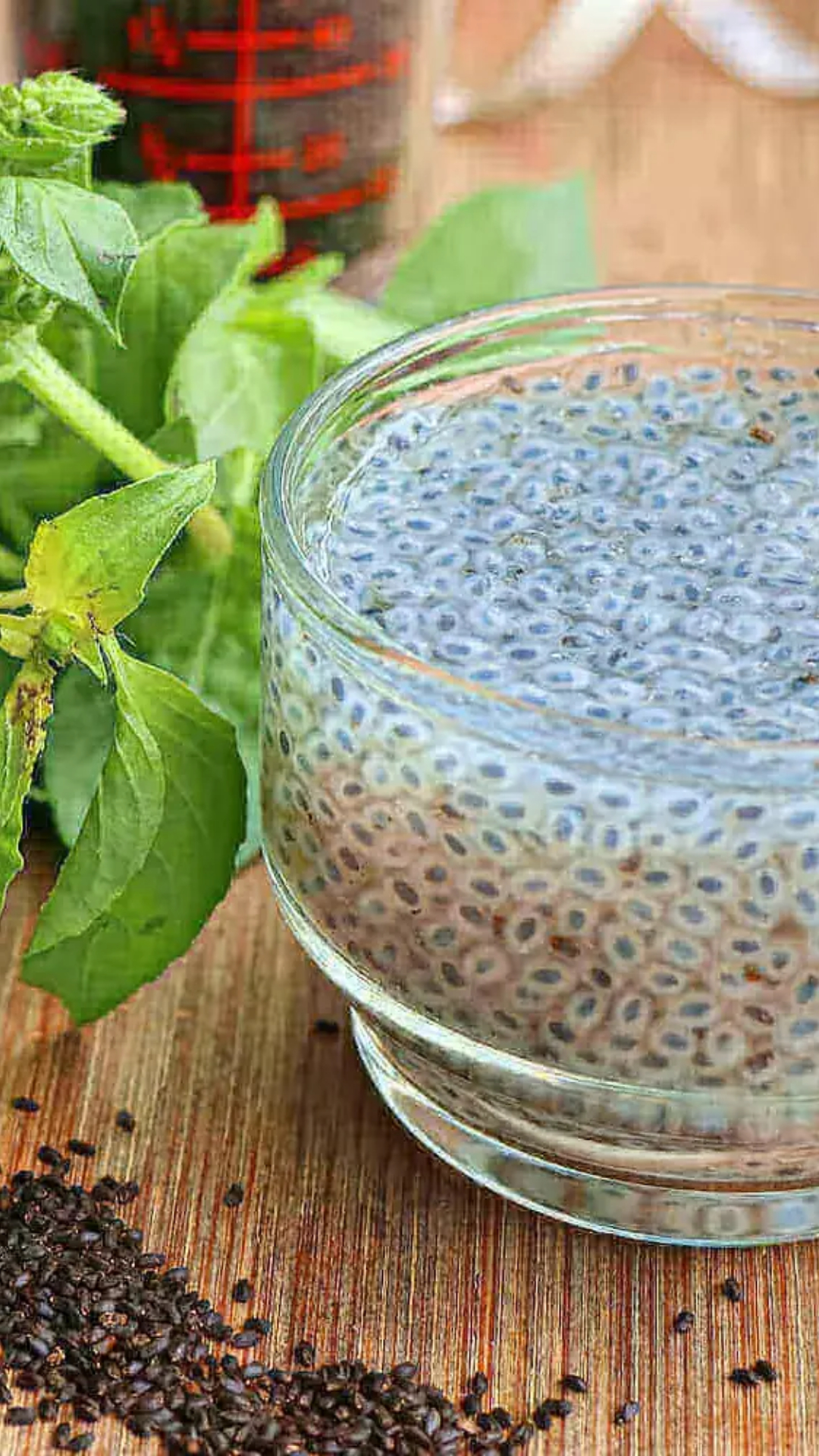 Benefits of basil seeds water on an empty stomach