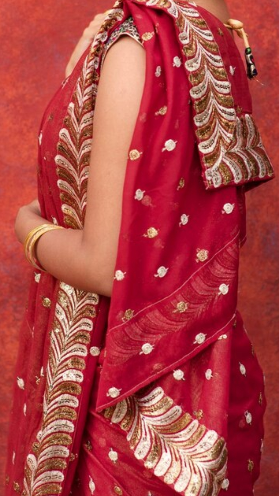 Sankranti special Pure muslin embroidery saree - Nishalika