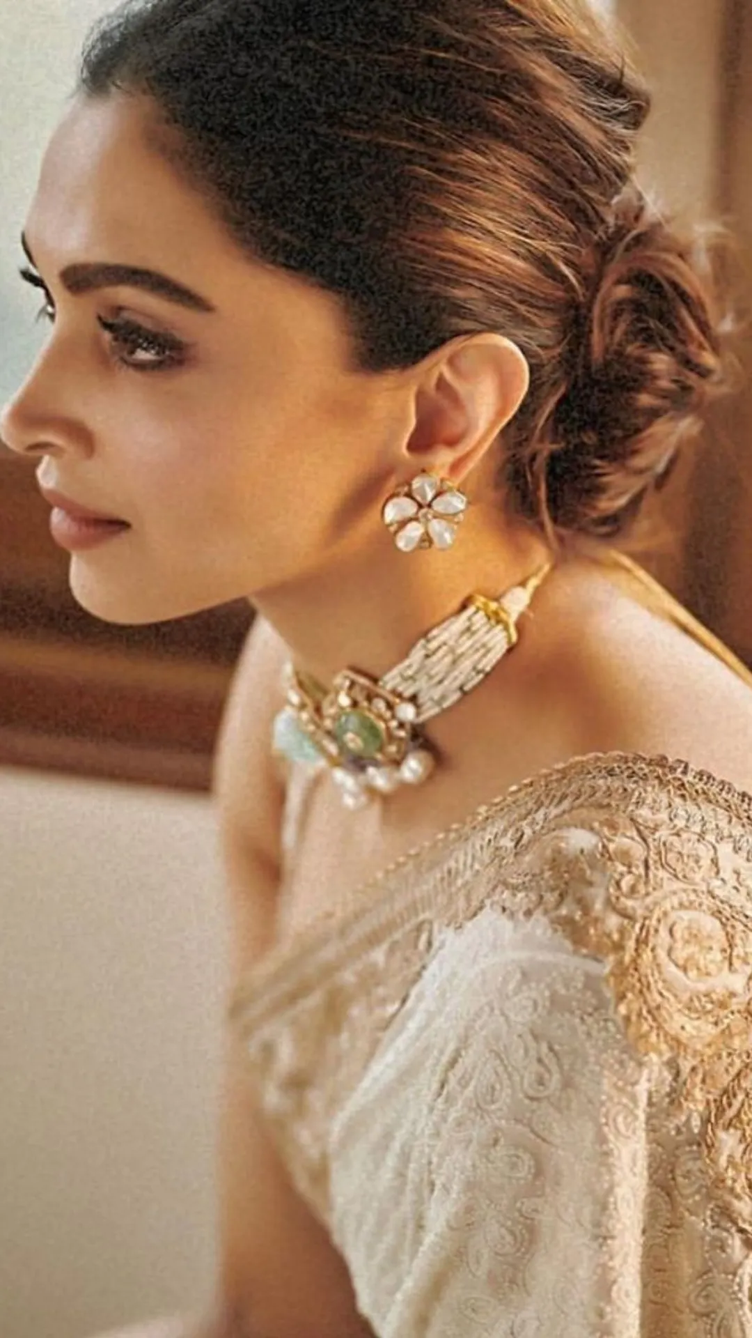 Deepika Padukone rocking white saree looks