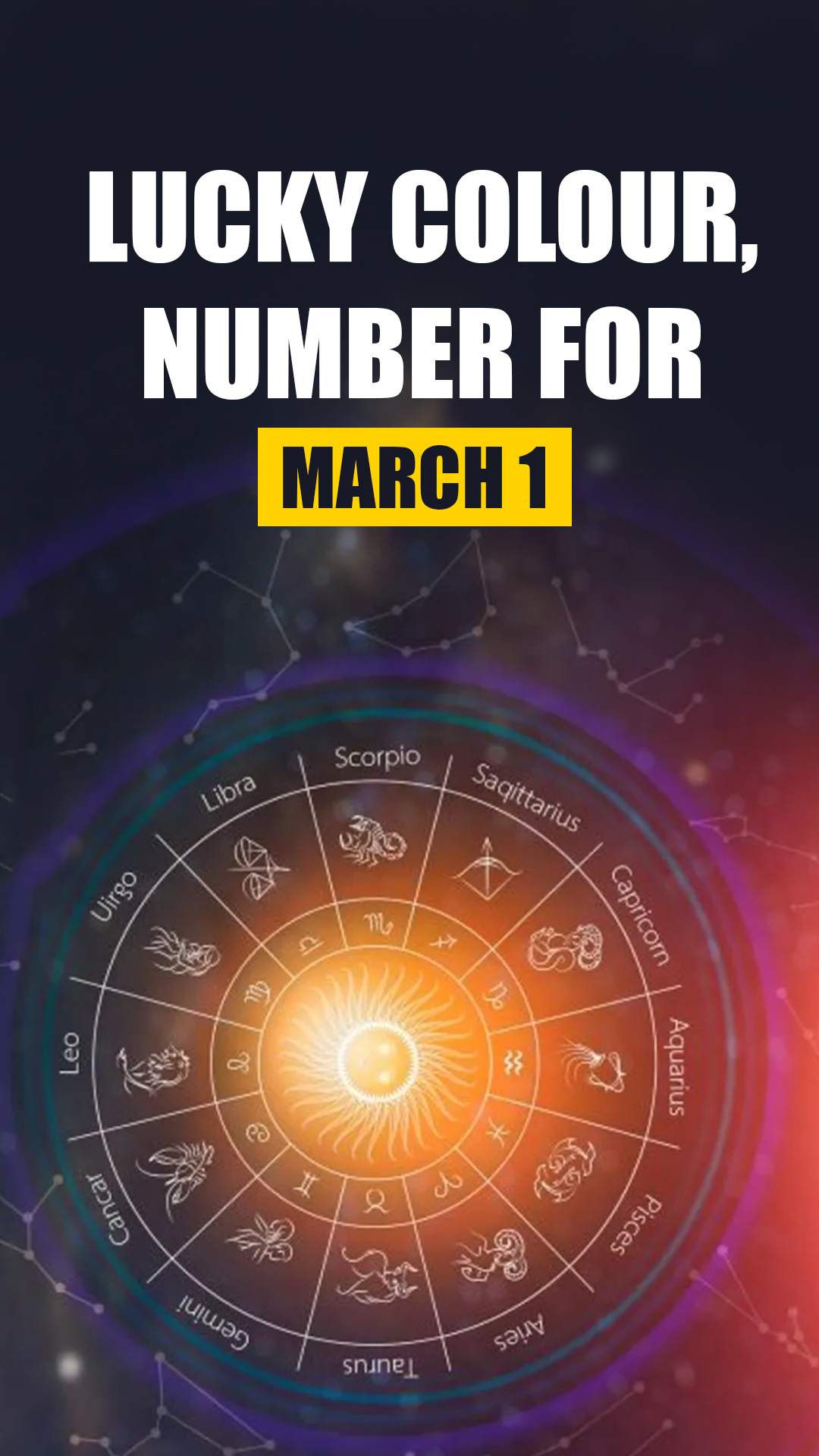 Know lucky colour, number of all zodiac signs in March 1, 2024 horoscope