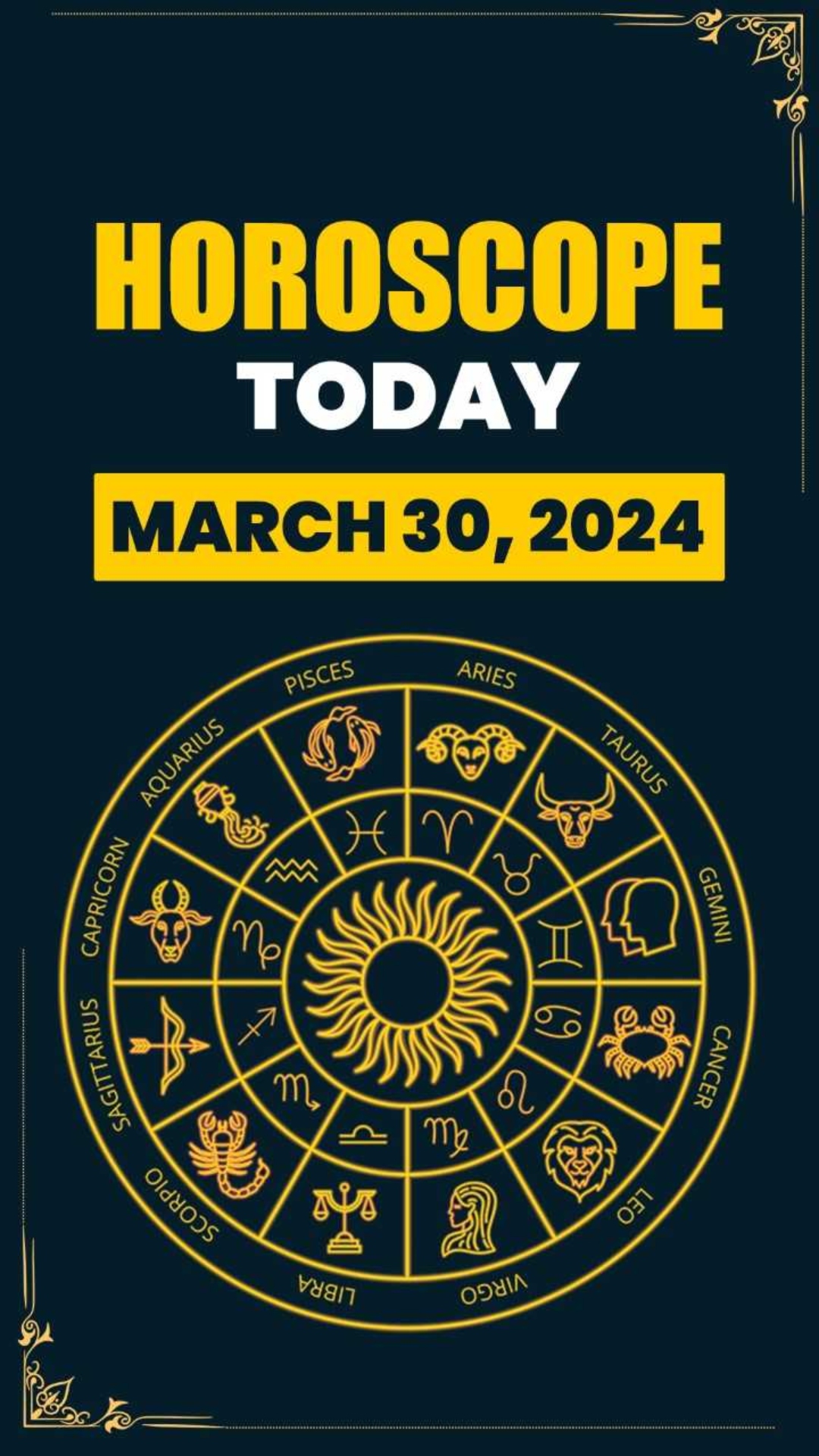 Horoscope Today, March 30: Mixed day for Leo students; know about other zodiac signs