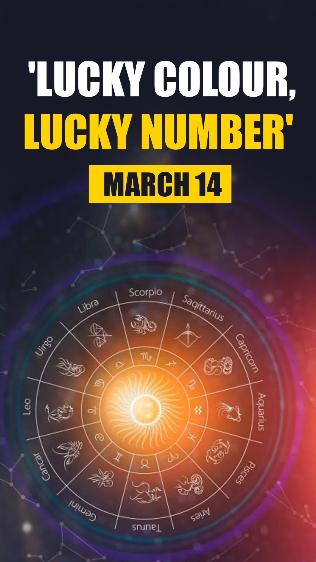 Know lucky colour, number of all zodiac signs in horoscope for March 14