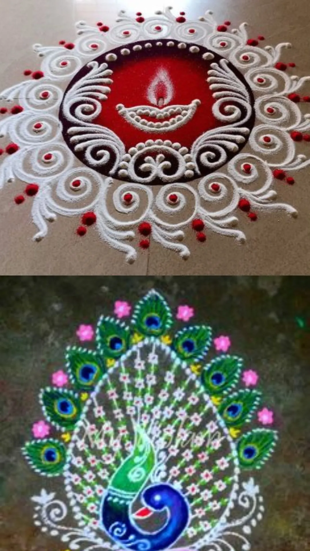 5 easy to make rangoli designs this Chaitra Navratri 2024