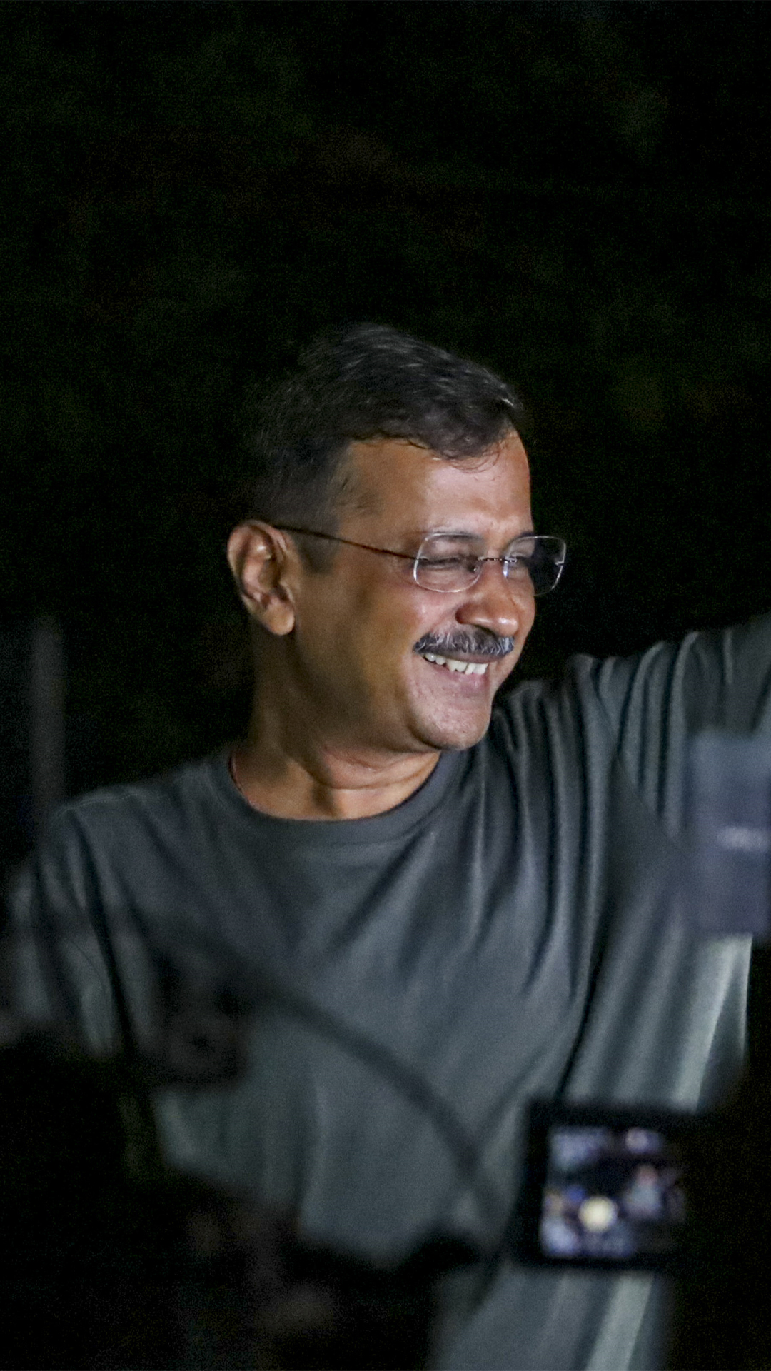Delhi CM Arvind Kejriwal receives a warm welcome as he walks out of Tihar Jail, after the Supreme Court's decision 