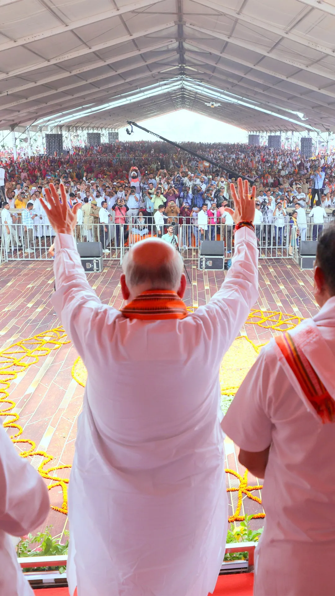 Amit Shah, Smriti Irani ignite Amethi with vibrant roadshow ahead of fifth phase polling