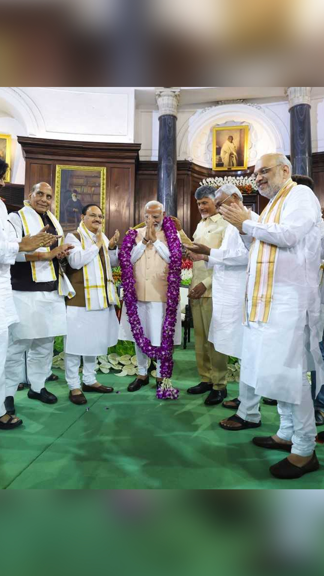 IN PICS: Narendra Modi gets elected as NDA's leader for third term