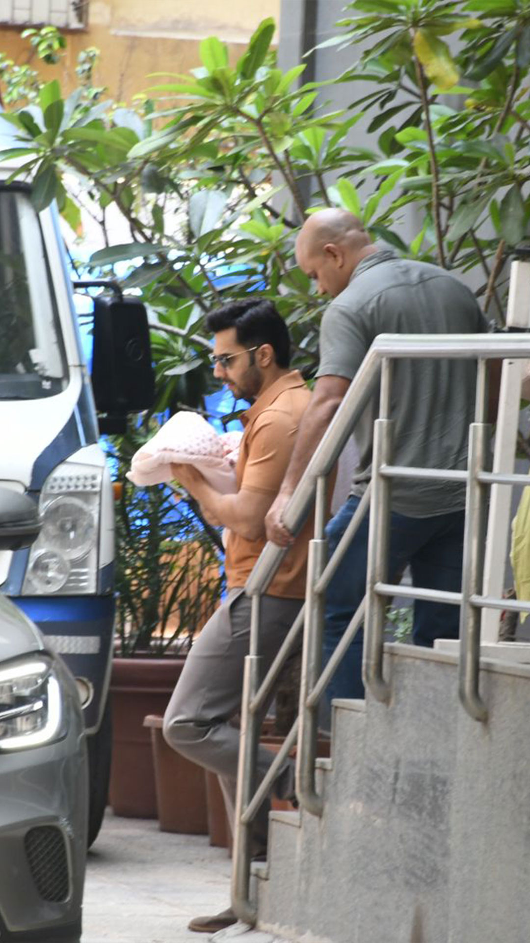 Varun Dhawan, Natasha Dalal take their newborn baby girl home | See pics