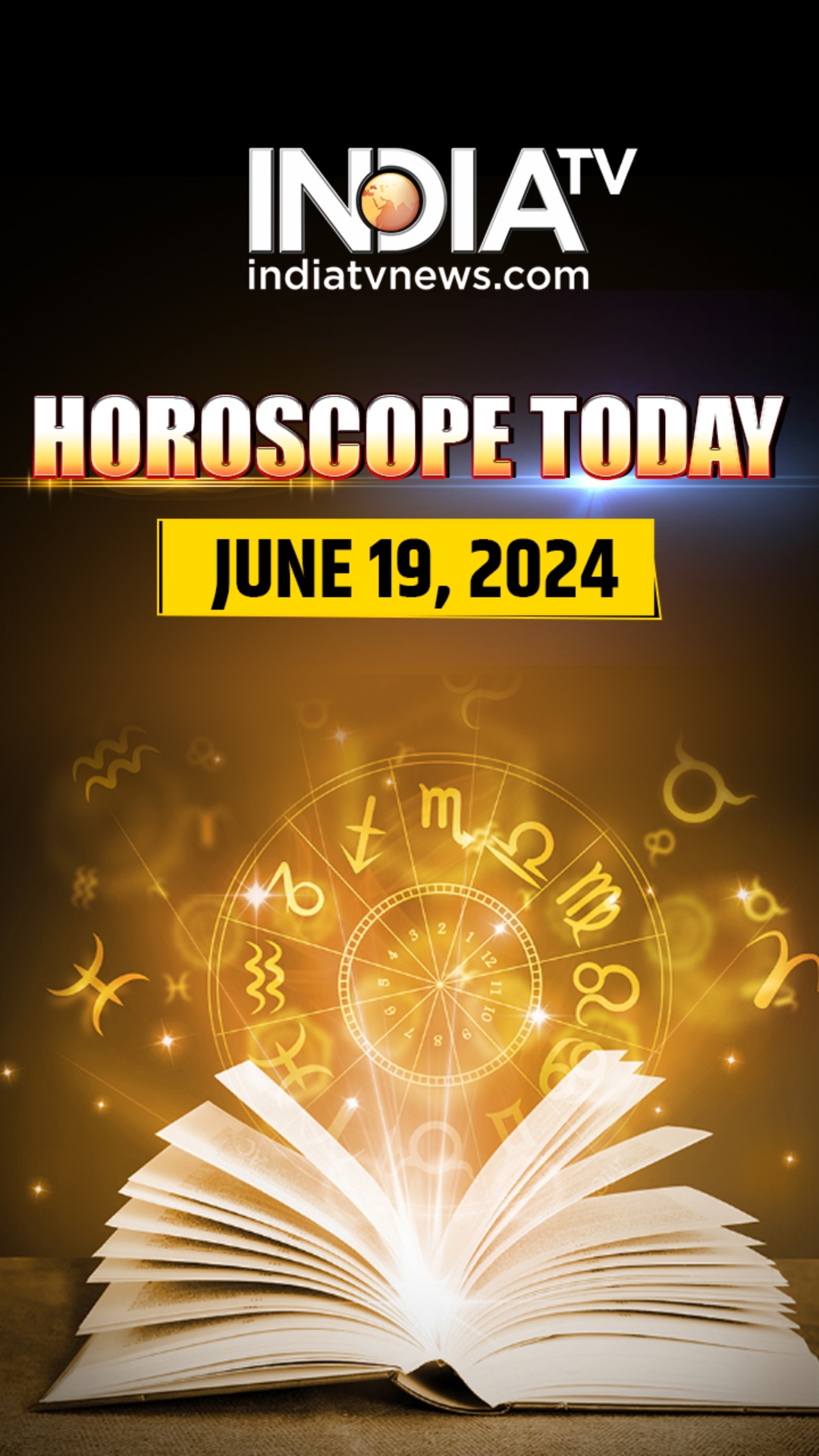 Know Lucky number and colour for all zodiac signs in your horoscope for June 19, 2024