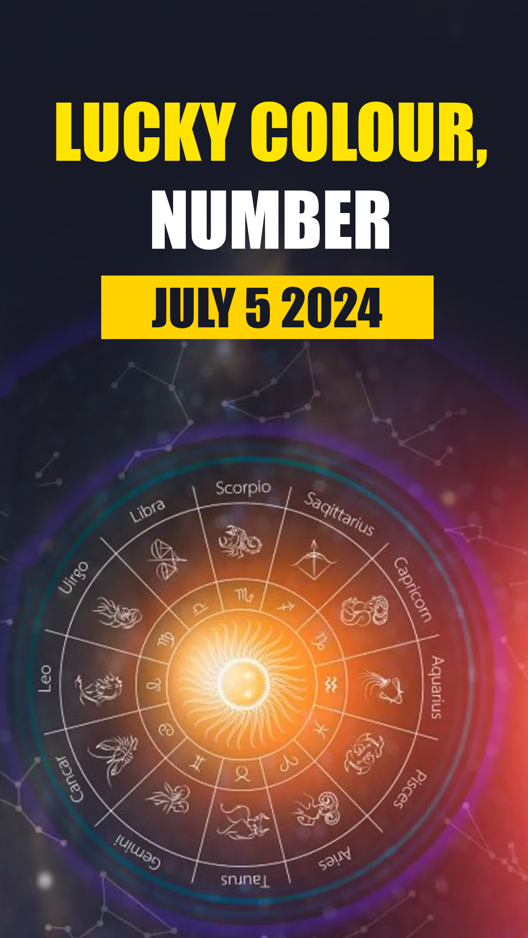 Know lucky colour, number of all zodiac signs in horoscope for July 5, 2024
