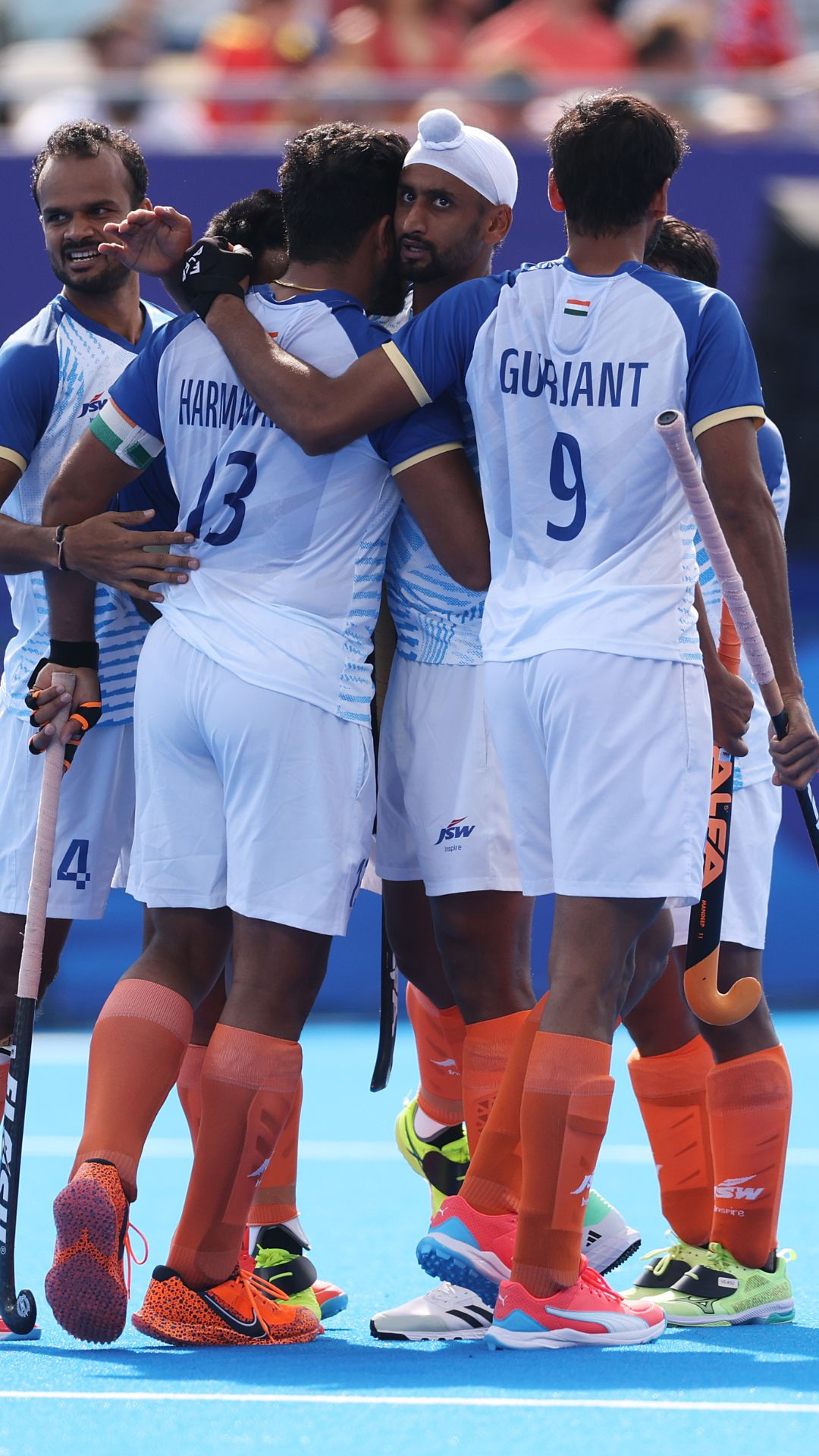 Top 10 teams on FIH rankings