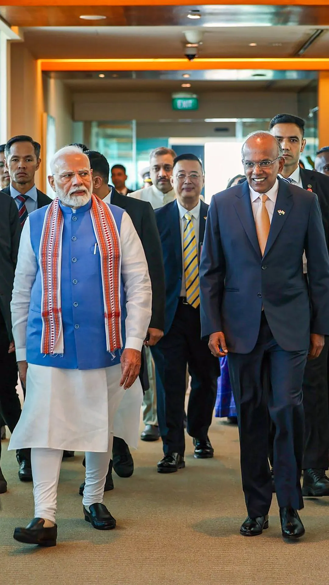 PM Modi arrived in Singapore for a two-day visit