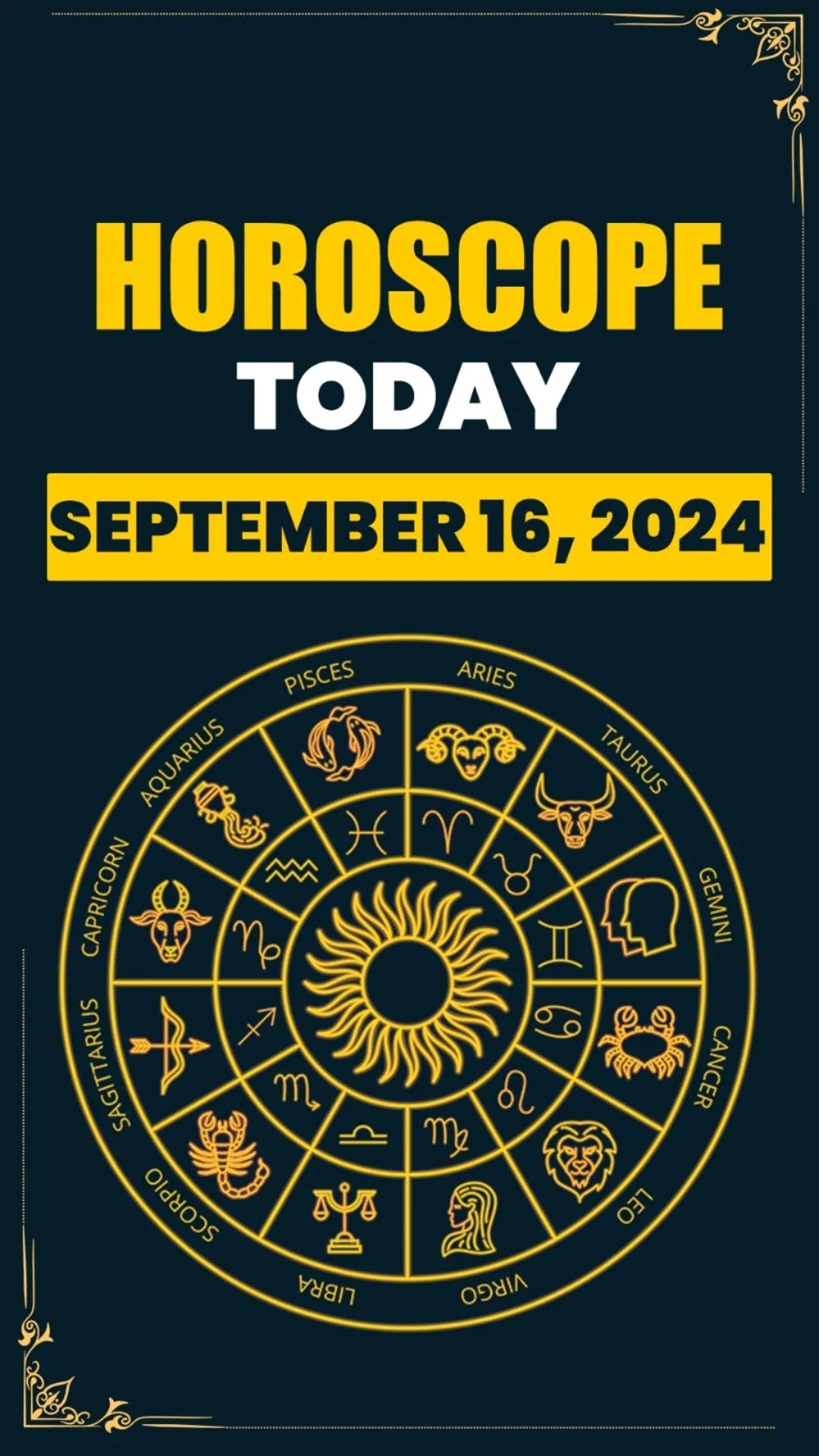 Horoscope Today, September 16: Aquarius's long-running plan to be completed; know about other zodiac signs