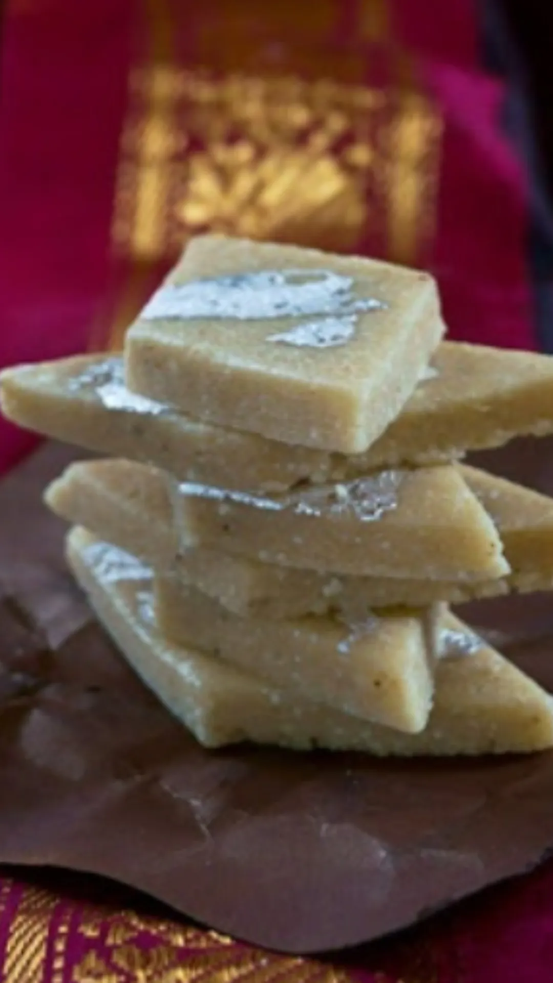 To make sugar-free kaju katli at home you need one cup of cashews, half a cup of natural sweetener in powdered form, one teaspoon of ghee, half a teaspoon of cardamom powder and silver vark.
