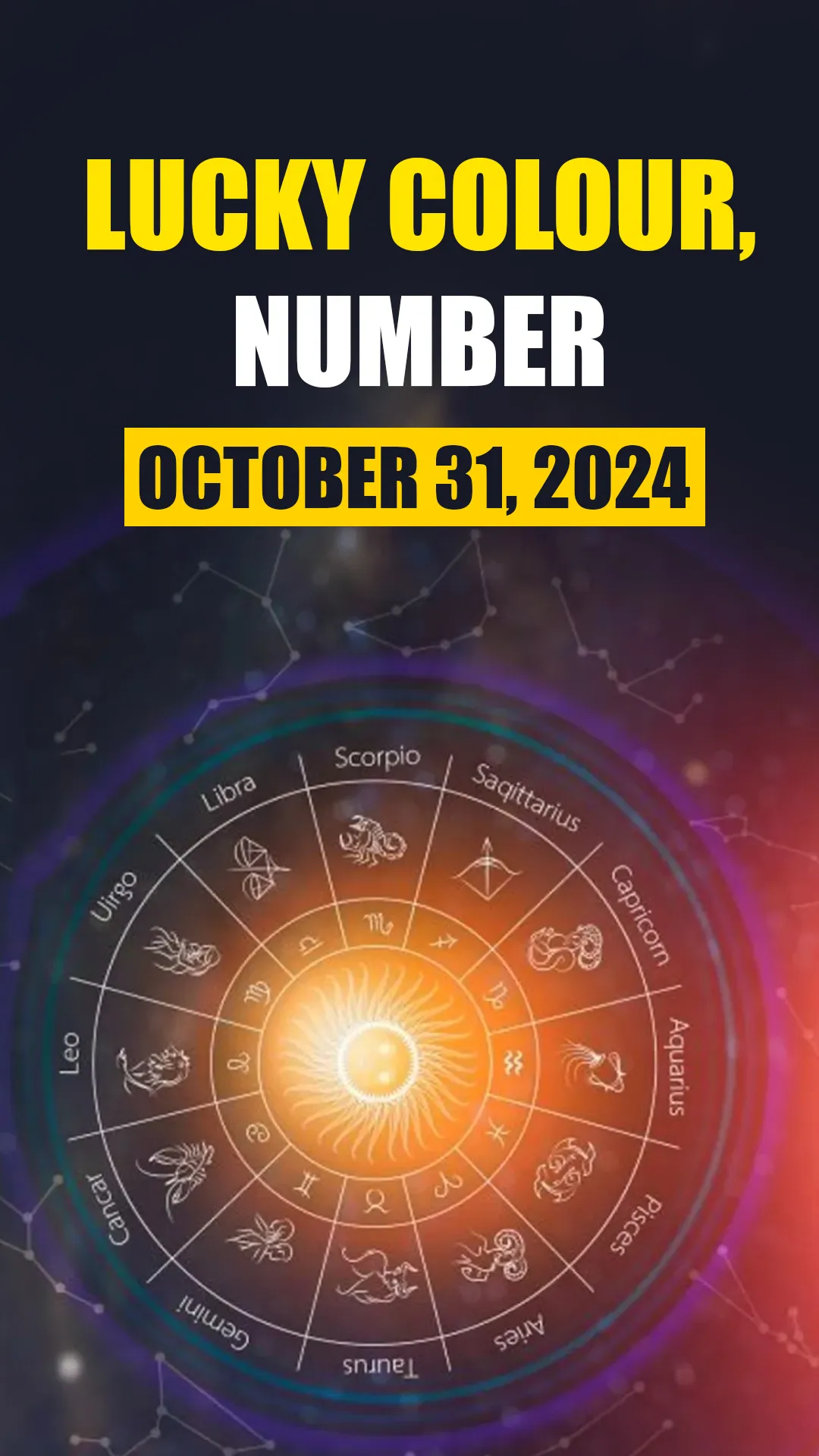 Horoscope Today, October 31: Know lucky colour, number of all zodiac signs