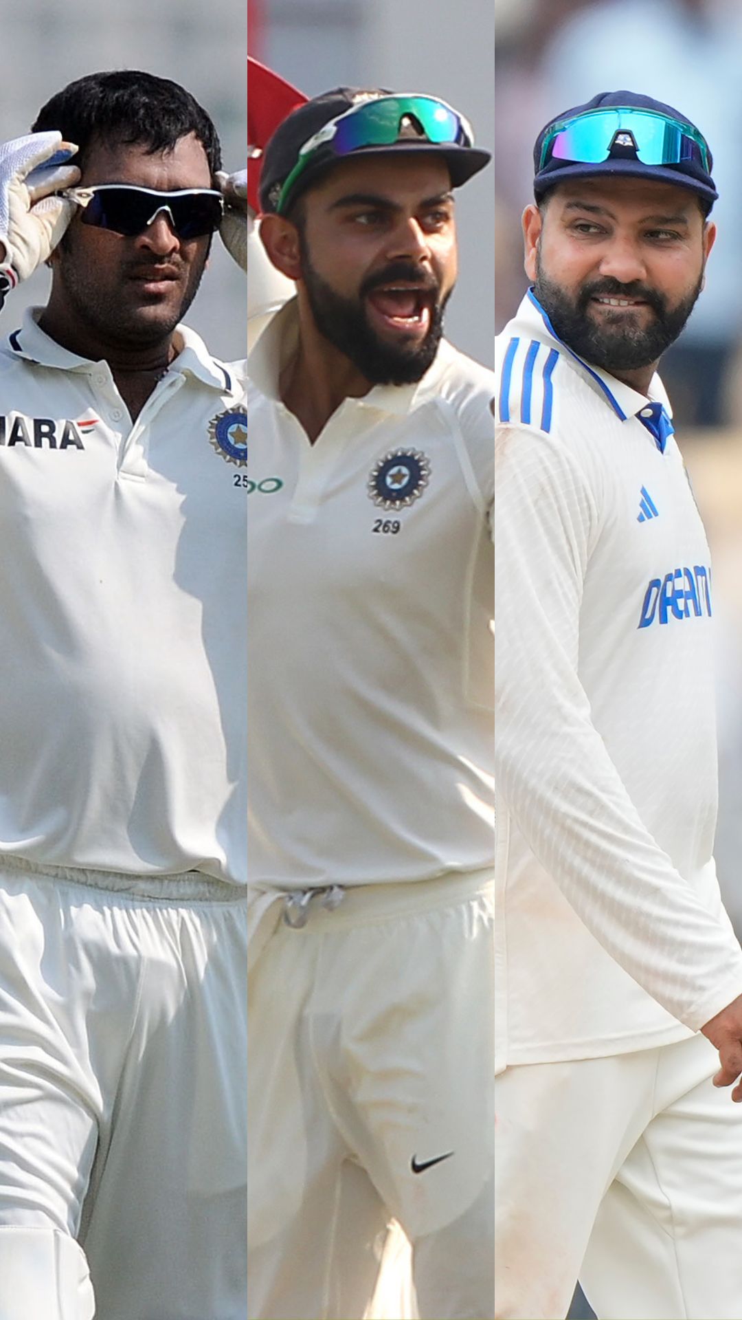 Rohit Sharma vs Virat Kohli vs MS Dhoni - Captaincy record after 14 Tests at home