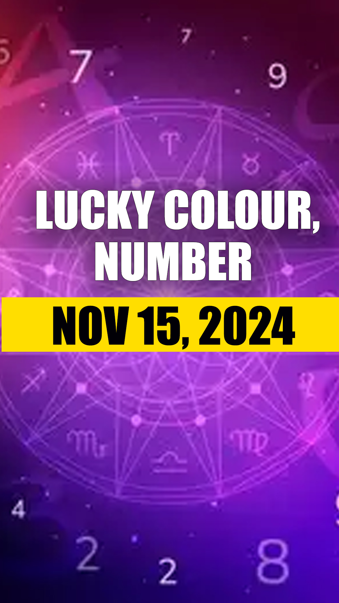 Horoscope Today, November 15, 2025: Know lucky colour, number of all zodiac signs