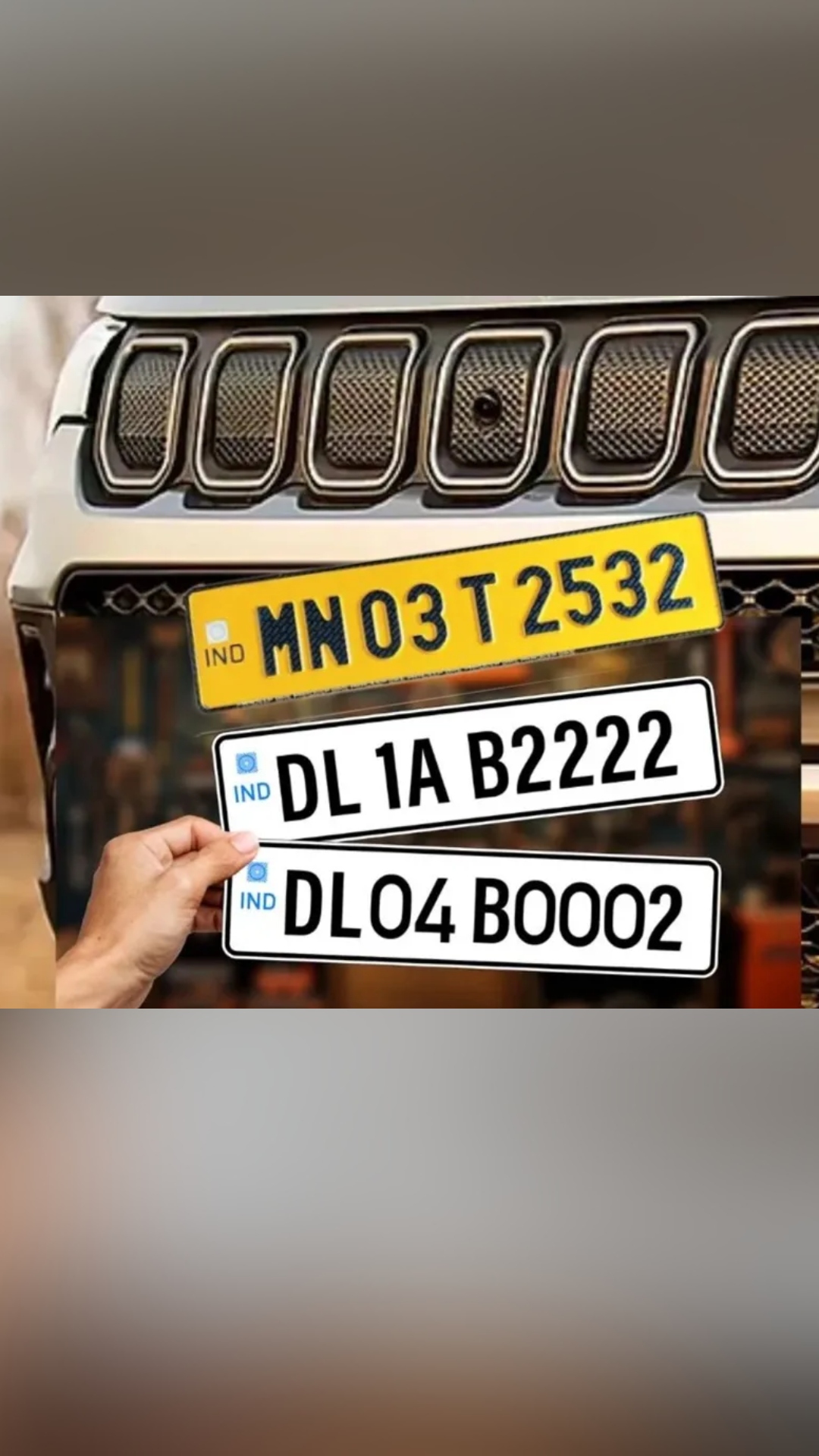 Types of number plates in India: Know what each one means