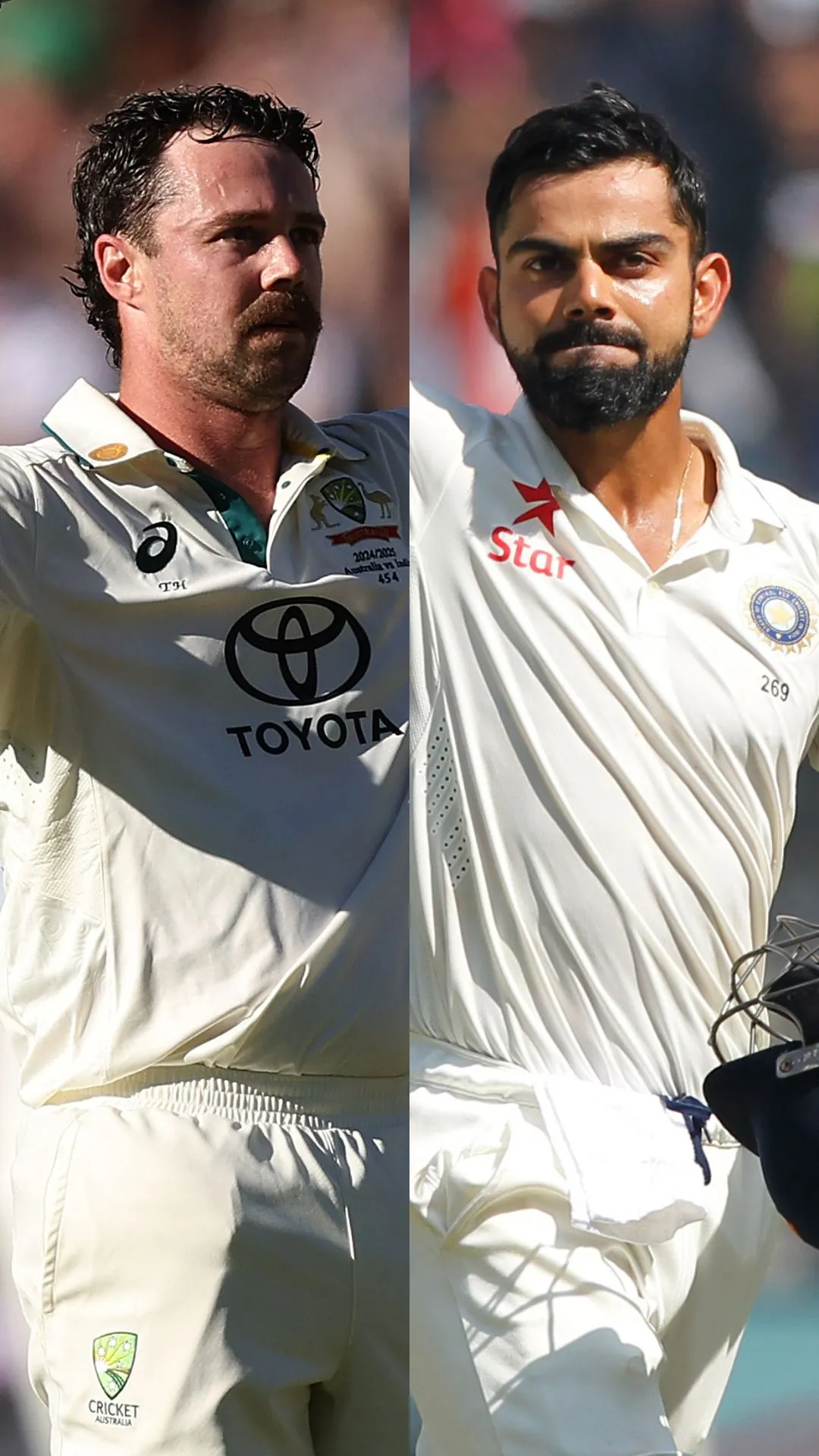 Travis Head vs Virat Kohli - Test record and statistical comparison after 51 Tests