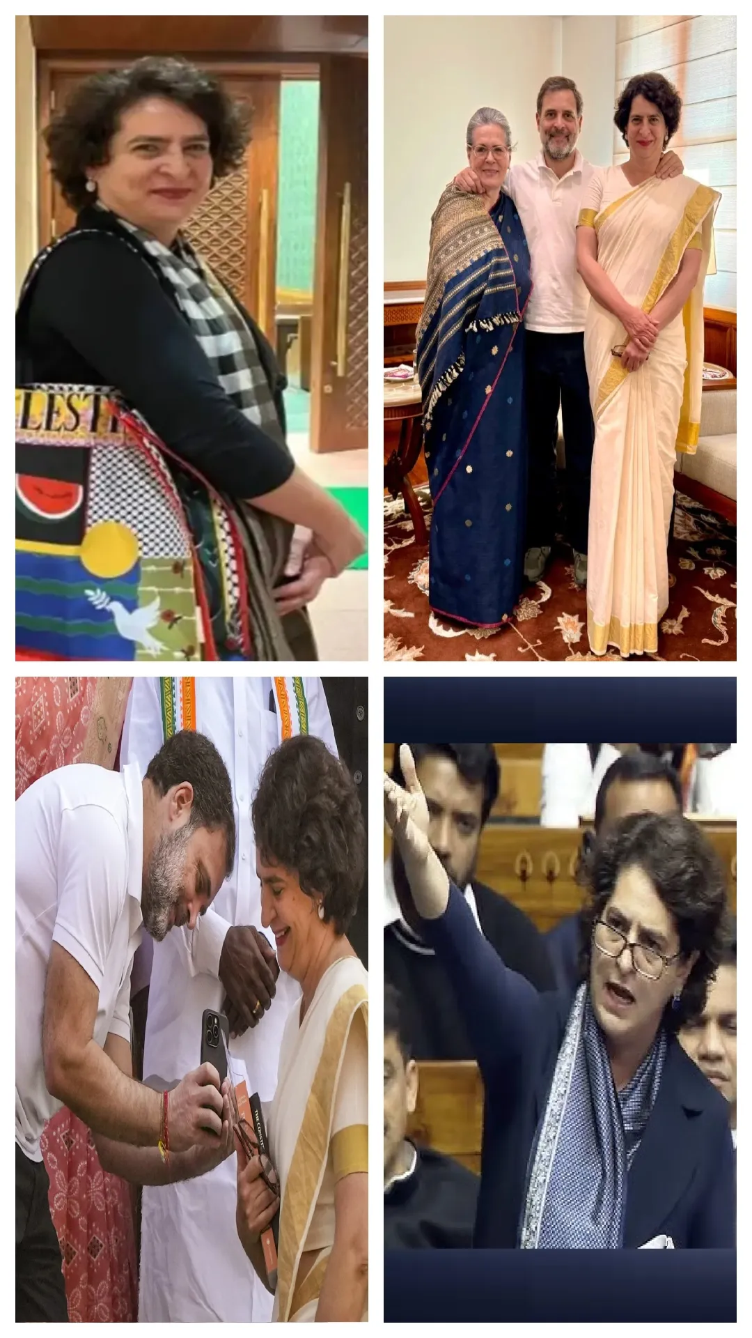 5 moments of Priyanka Gandhi Vadra during her first Parliament Session