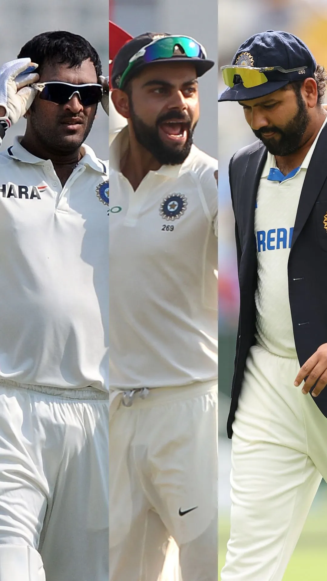 Rohit Sharma vs MS Dhoni vs Virat Kohli - Captaincy record after 24 Test matches