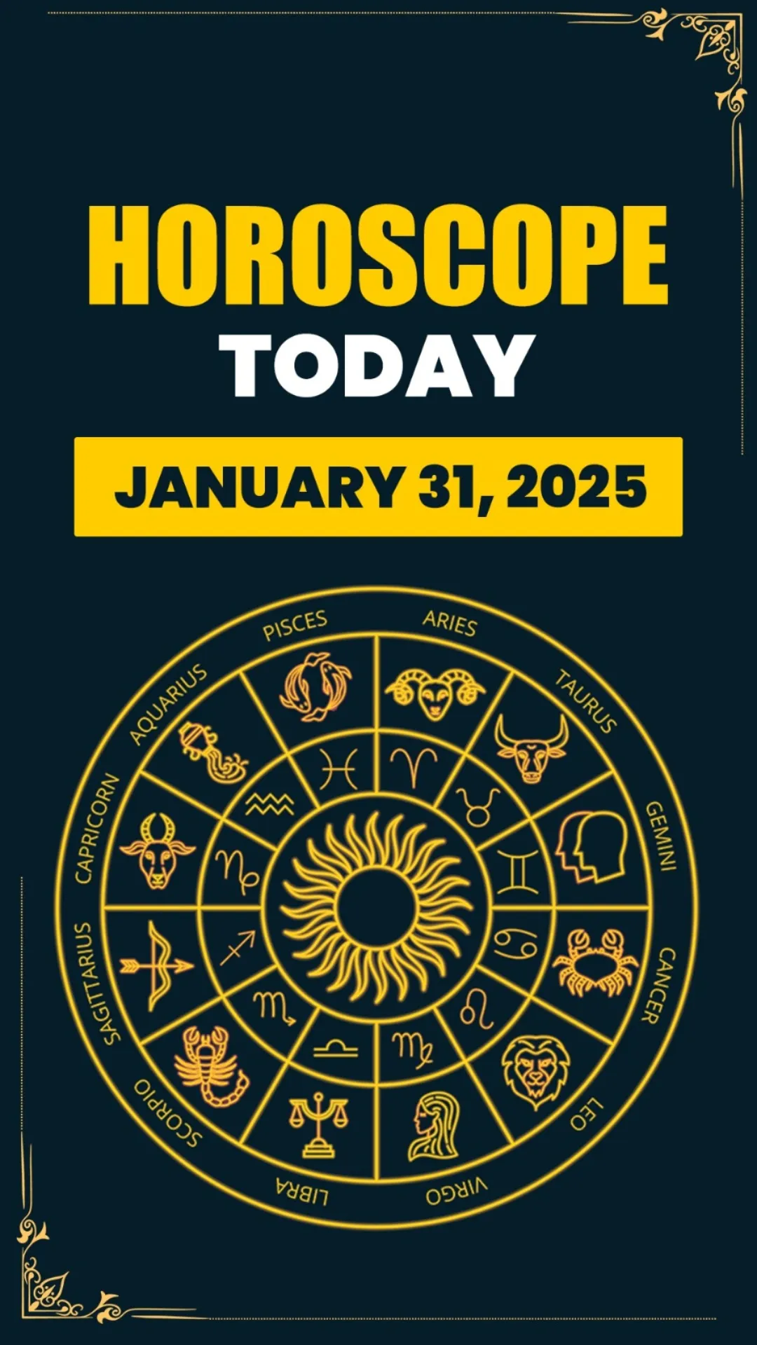 Horoscope Today, January 31: Marital disputes to end for Aquarius; know about other zodiac signs