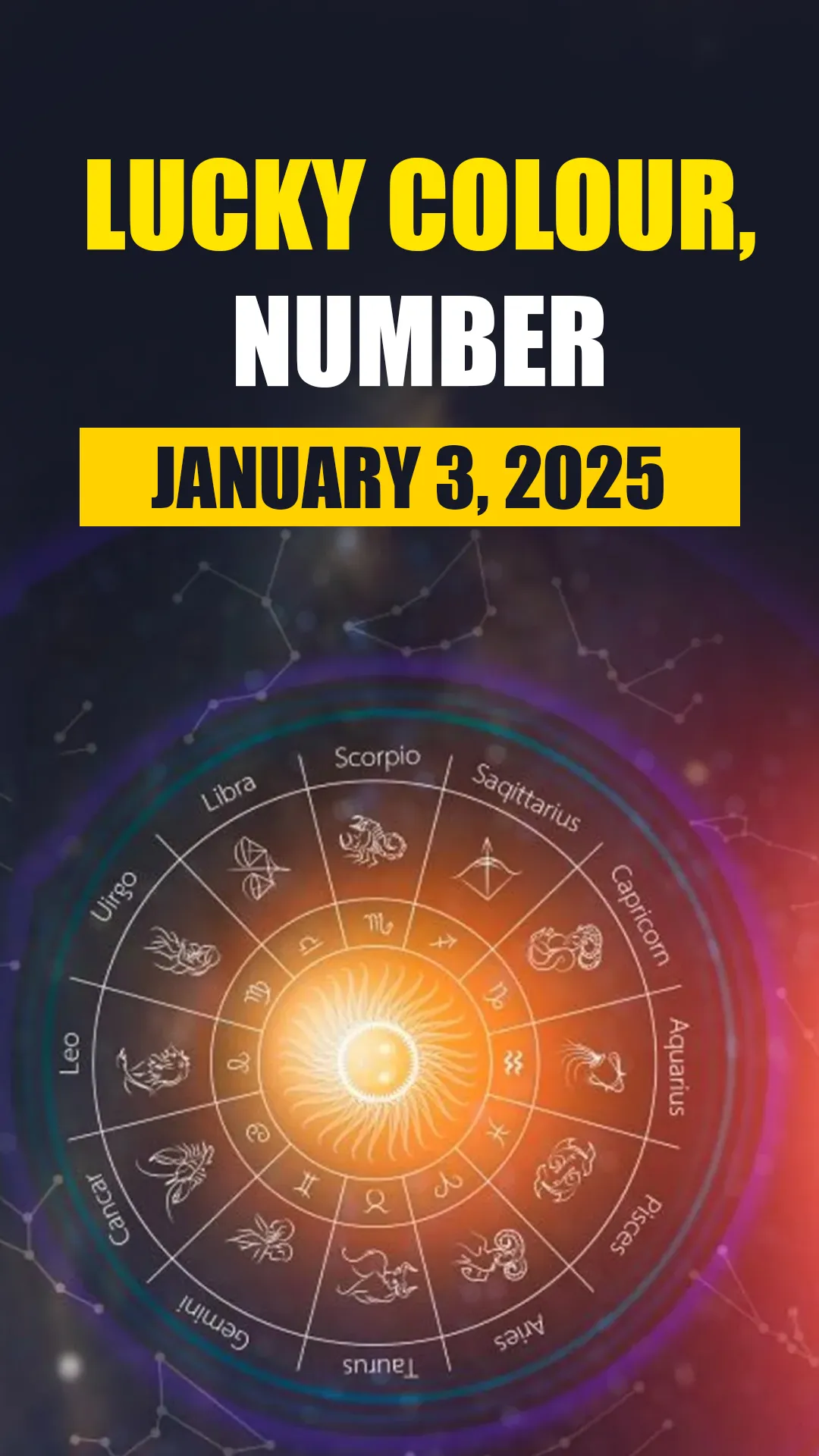 Horoscope Today, January 3, 2025: Know lucky colour, number of all zodiac signs