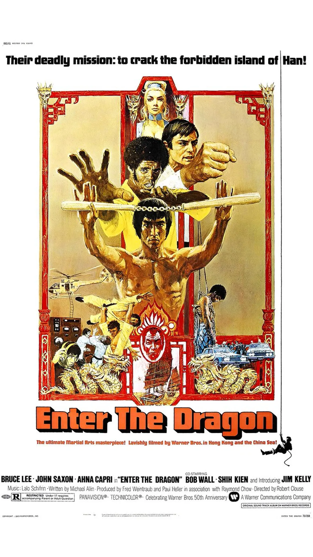 Enter The Dragon - A martial artist (played by Bruce Lee) travels to an island to spy on an opium lord. Later, the martial artist also finds out that the drug gang was also responsible for his sister&#039;s death. The 1973 release can be streamed on Prime Video.
