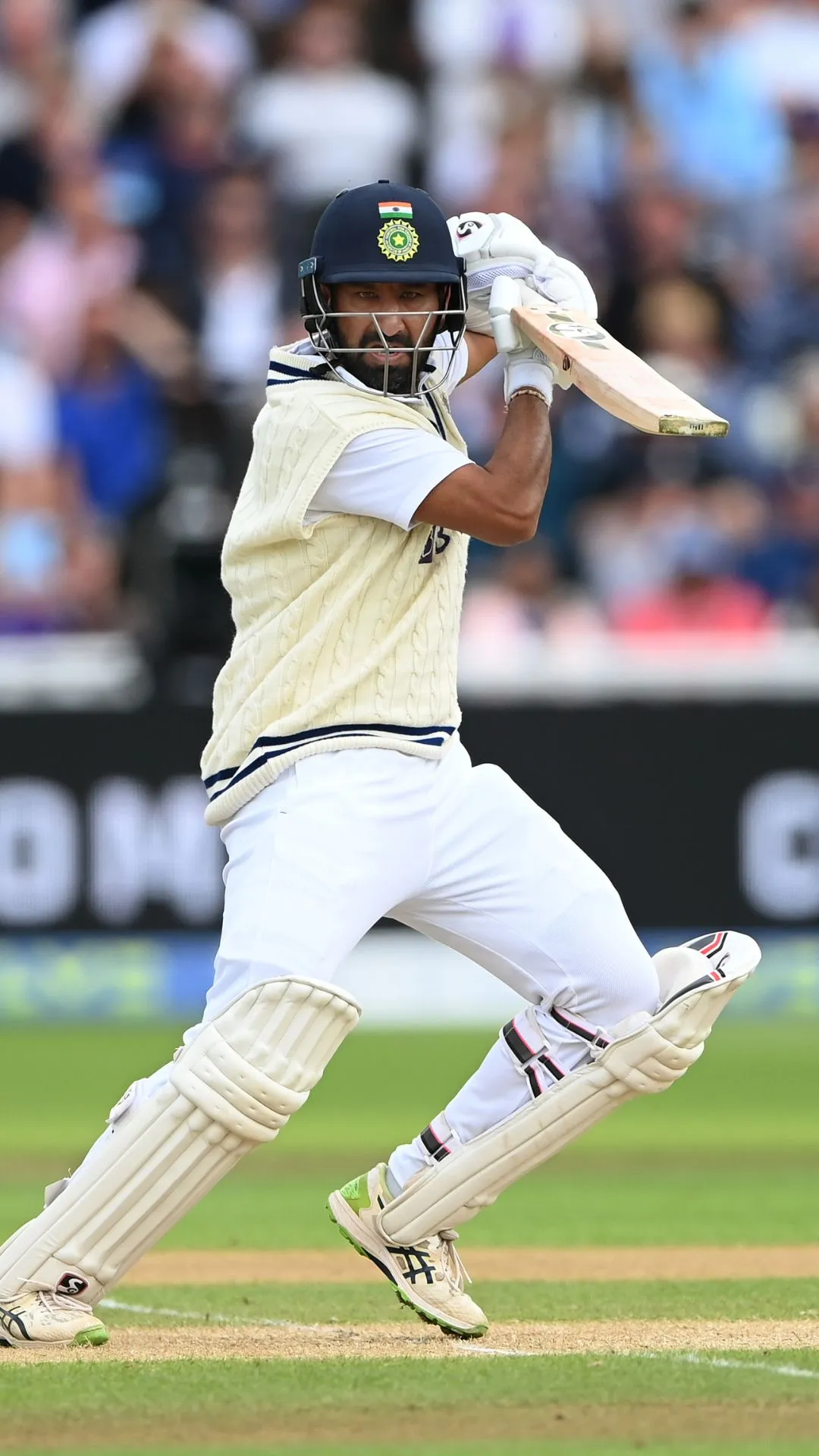 Cheteshwar Pujara scored 4635 runs at an average of 49.30 after 100 Test innings