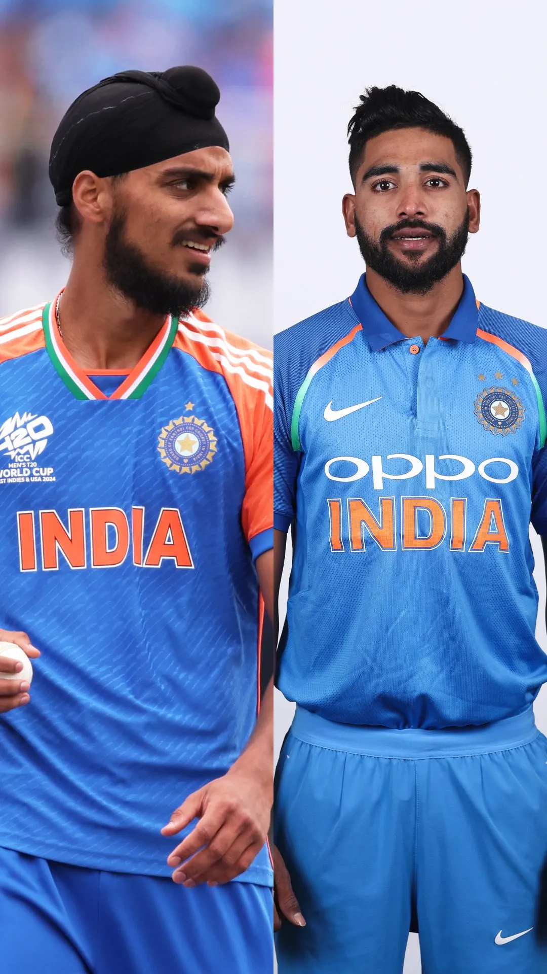 Arshdeep Singh vs Mohammed Siraj - List A cricket stats comparison