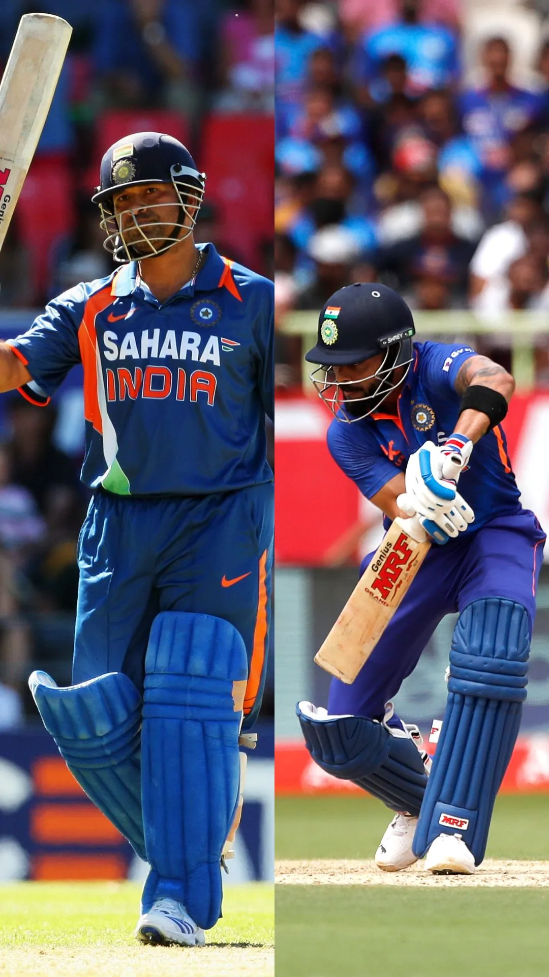 Sachin Tendulkar vs Virat Kohli stats comparison after 295 ODIs