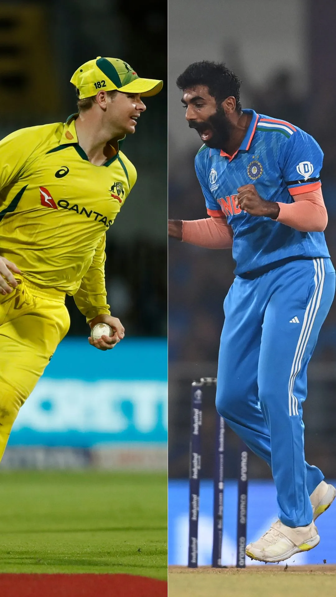 Jasprit Bumrah vs Steve Smith - Stats comparison in international cricket