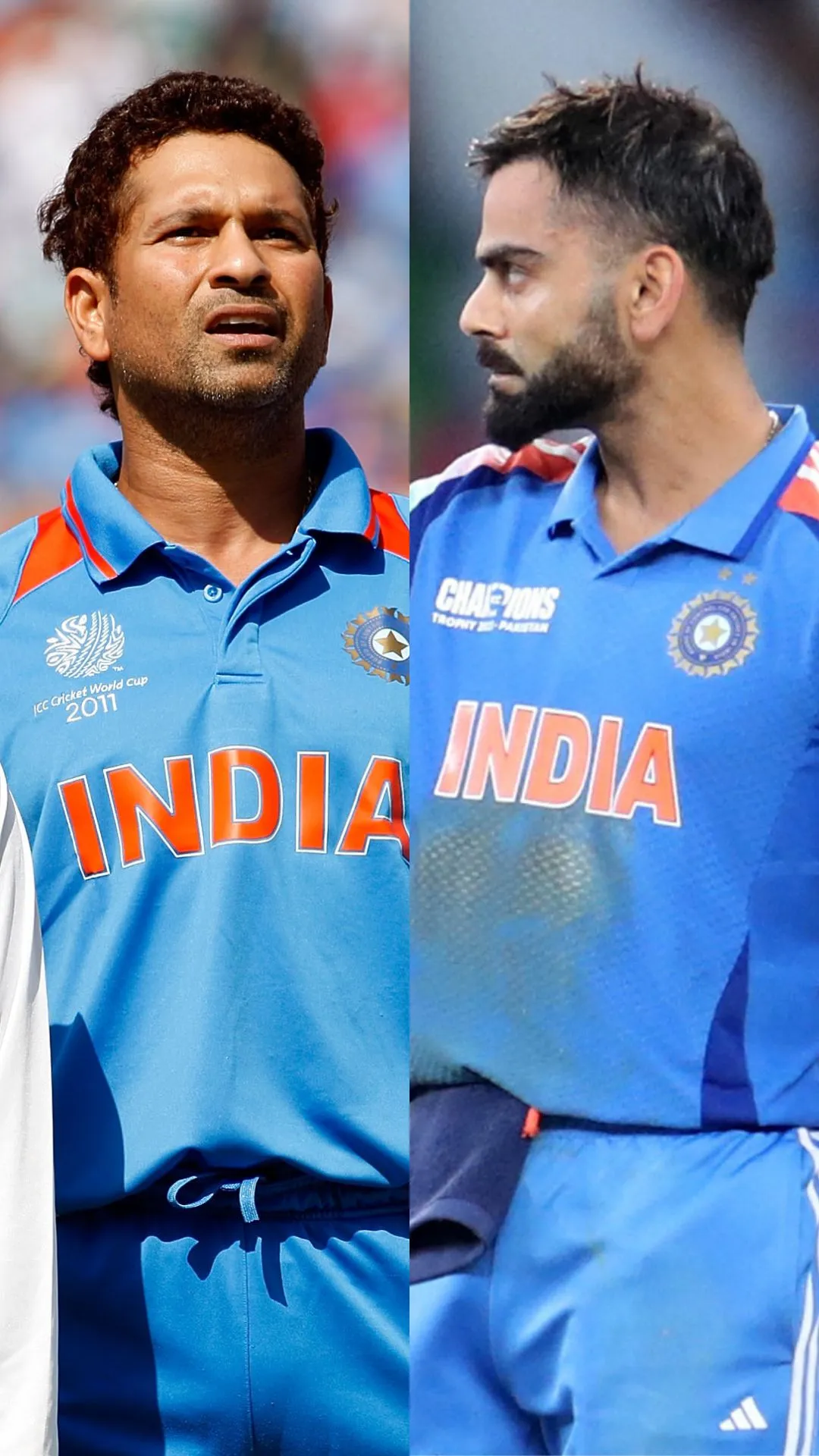 Sachin Tendulkar vs Virat Kohli - Statistical comparison after 52 matches in ICC ODI events