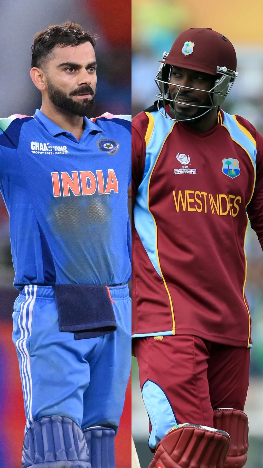 Chris Gayle vs Virat Kohli - Statistical comparison after 14 innings in Champions Trophy