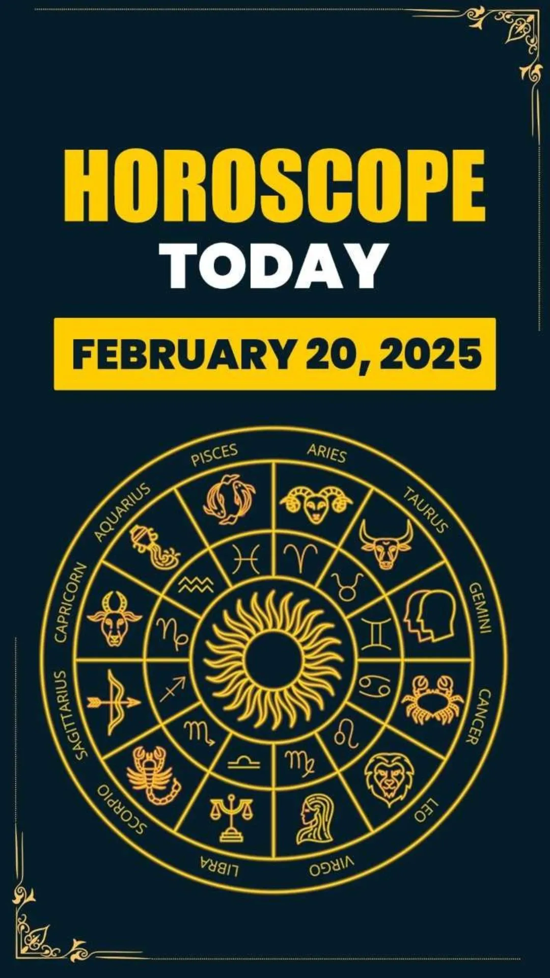 Horoscope Today, February 20: Lucky day for Taurus students, know about other zodiac signs