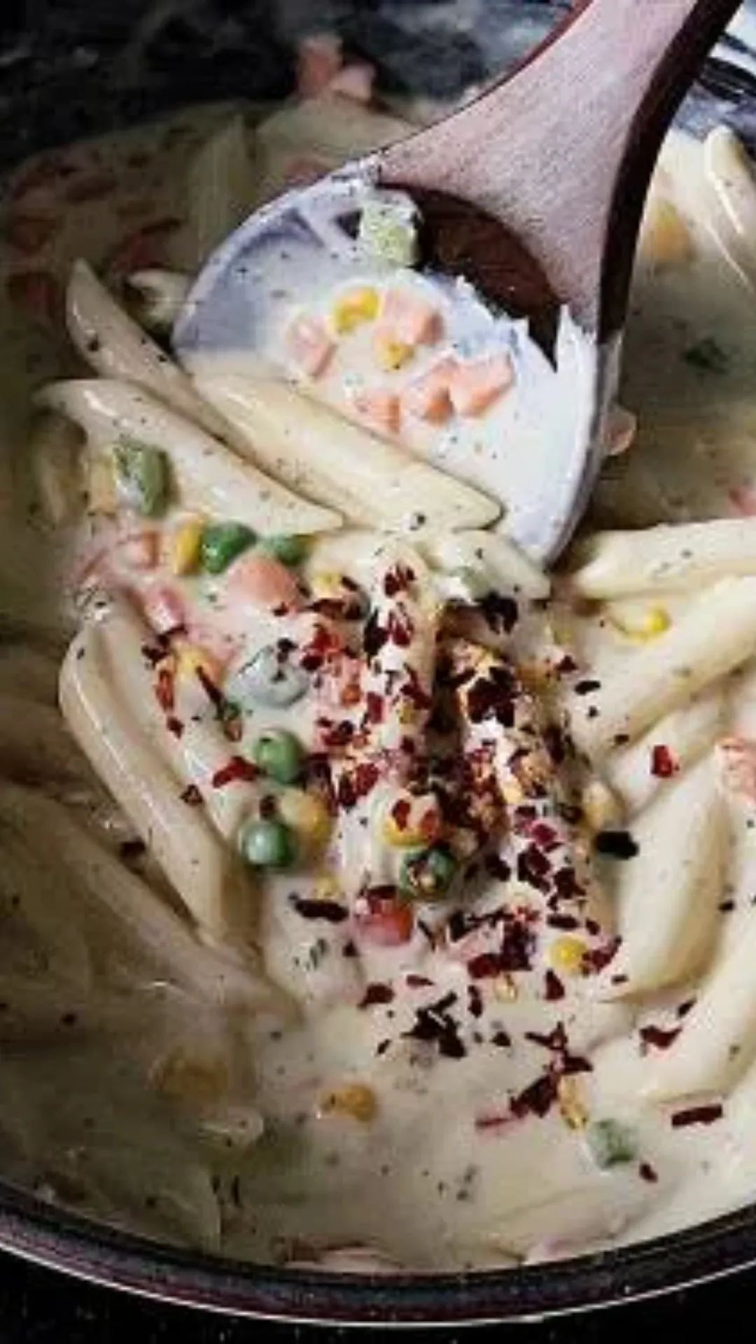 Season &amp; Combine: Add salt, pepper, and any herbs (like oregano or basil) for flavour. Toss in the cooked pasta, mix well, and serve hot!
