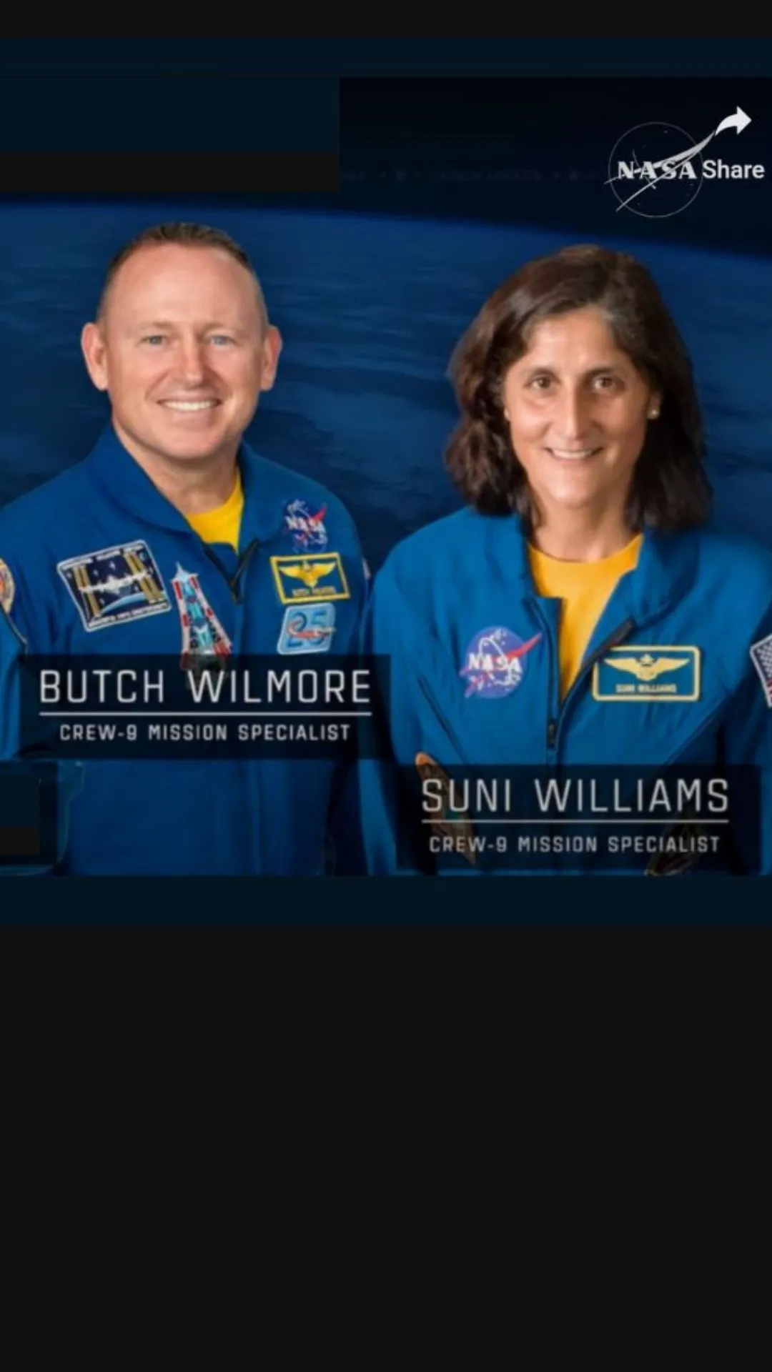 First pics of Sunita Williams after successful return to Earth