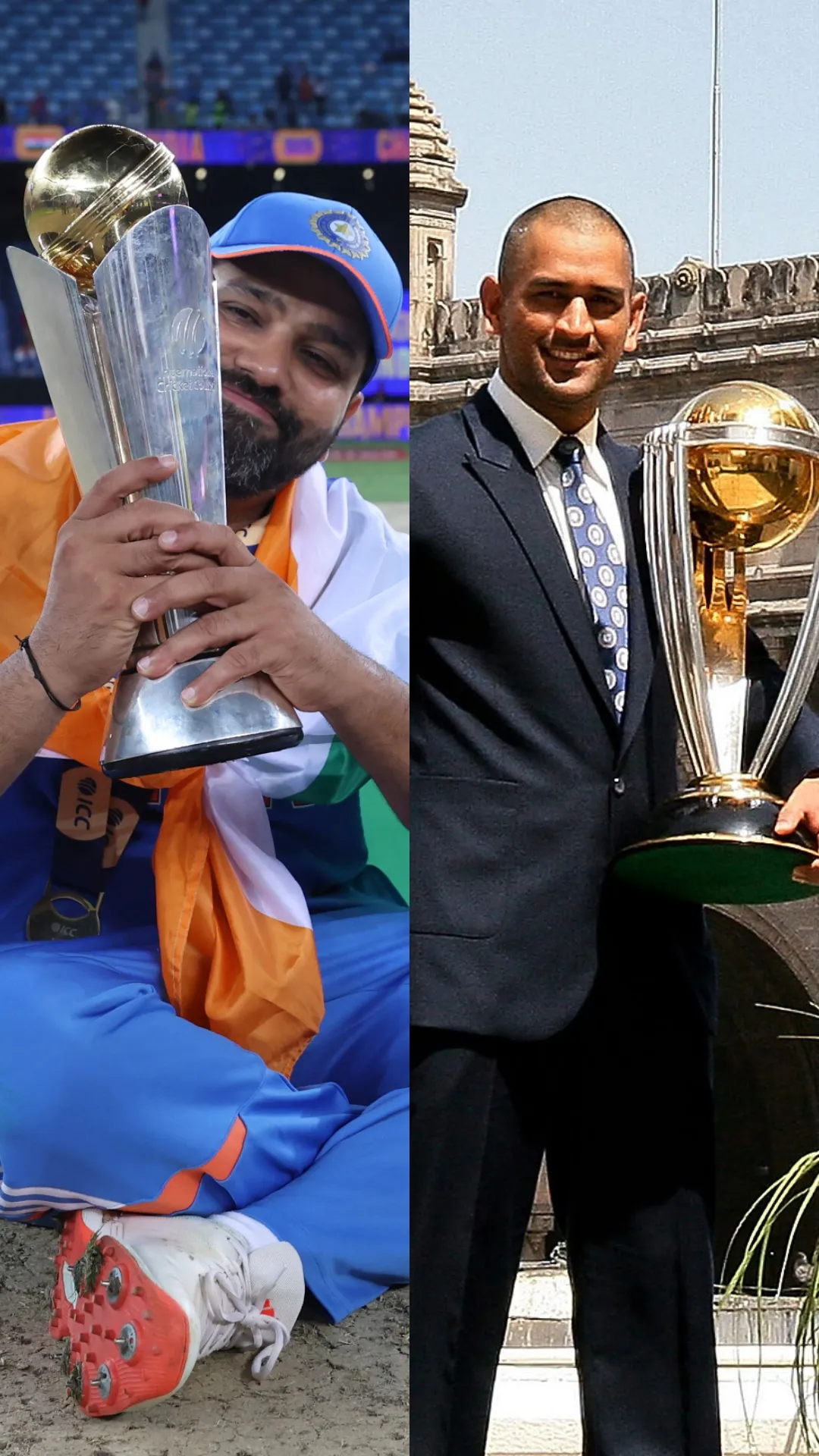 Rohit Sharma vs MS Dhoni: Trophies comparison as captain