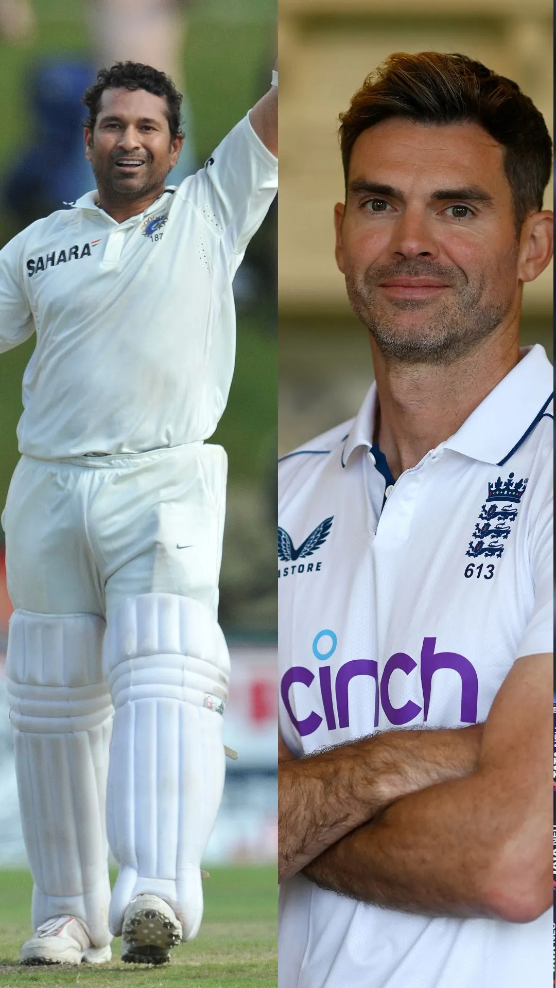 Sachin Tendulkar vs James Anderson - stats comparison in Test cricket