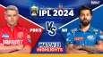 PBKS vs MI IPL 2024 Highlights