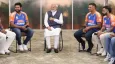 PM Narendra Modi with Rahul Dravid