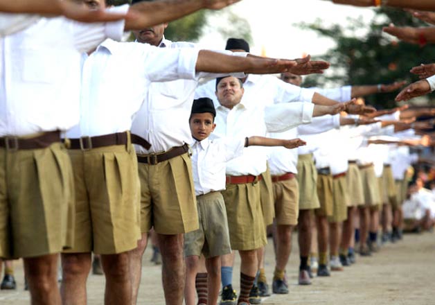Changing with times RSS drops khaki shorts for brown trousers  The  Economic Times
