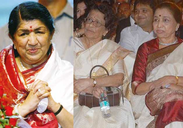 Lata Mangeshkar and Asha Bhosle