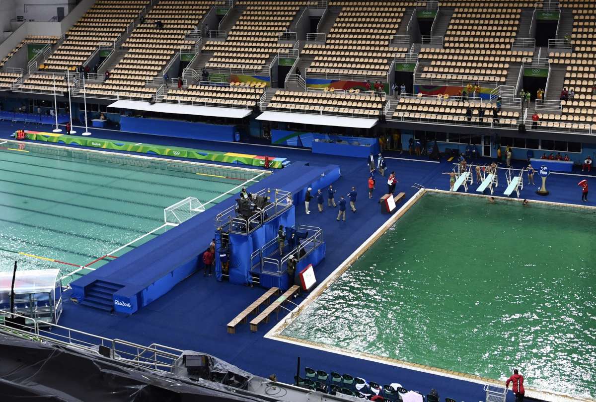 Rio 2016 Water polo pool turns green, raises eyebrows Other News